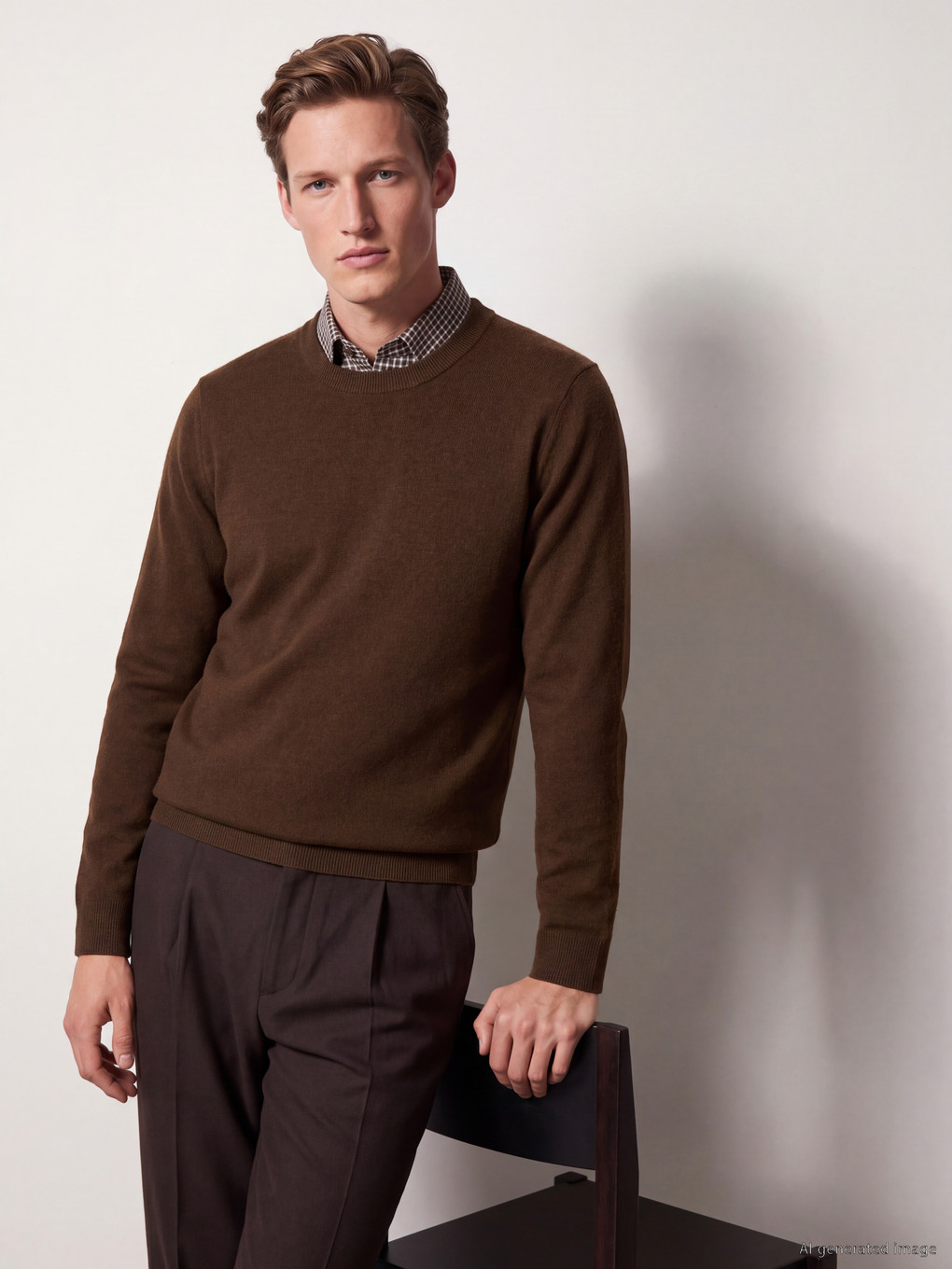 Crew Neck Men's Knitwear Sweater-1