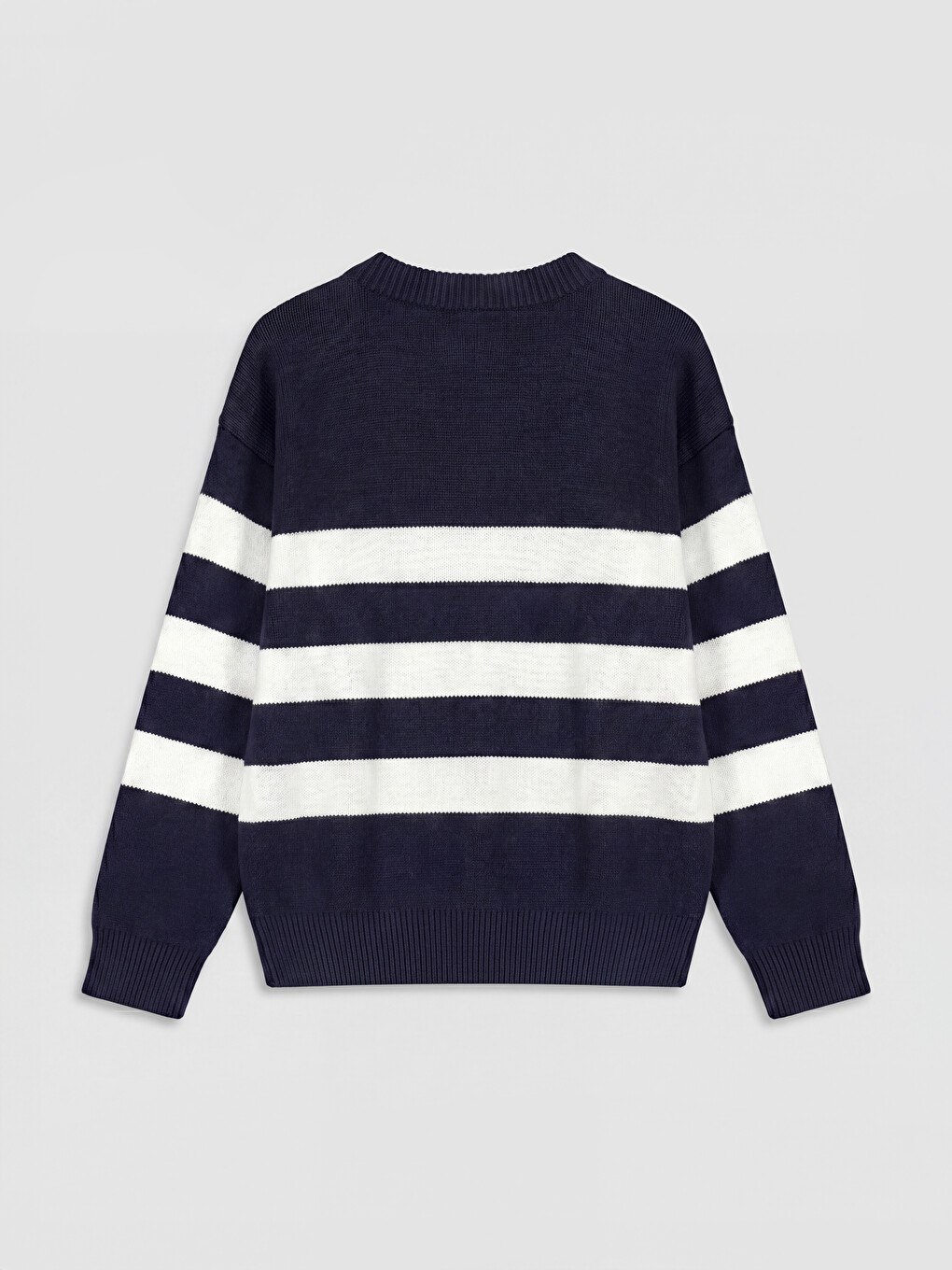 Crew Neck Striped Boys' Knitwear Sweater-1
