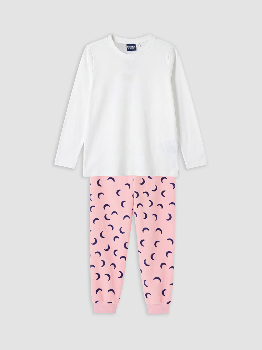 Pembe Desenli Kız Çocuk Pijama Takımı