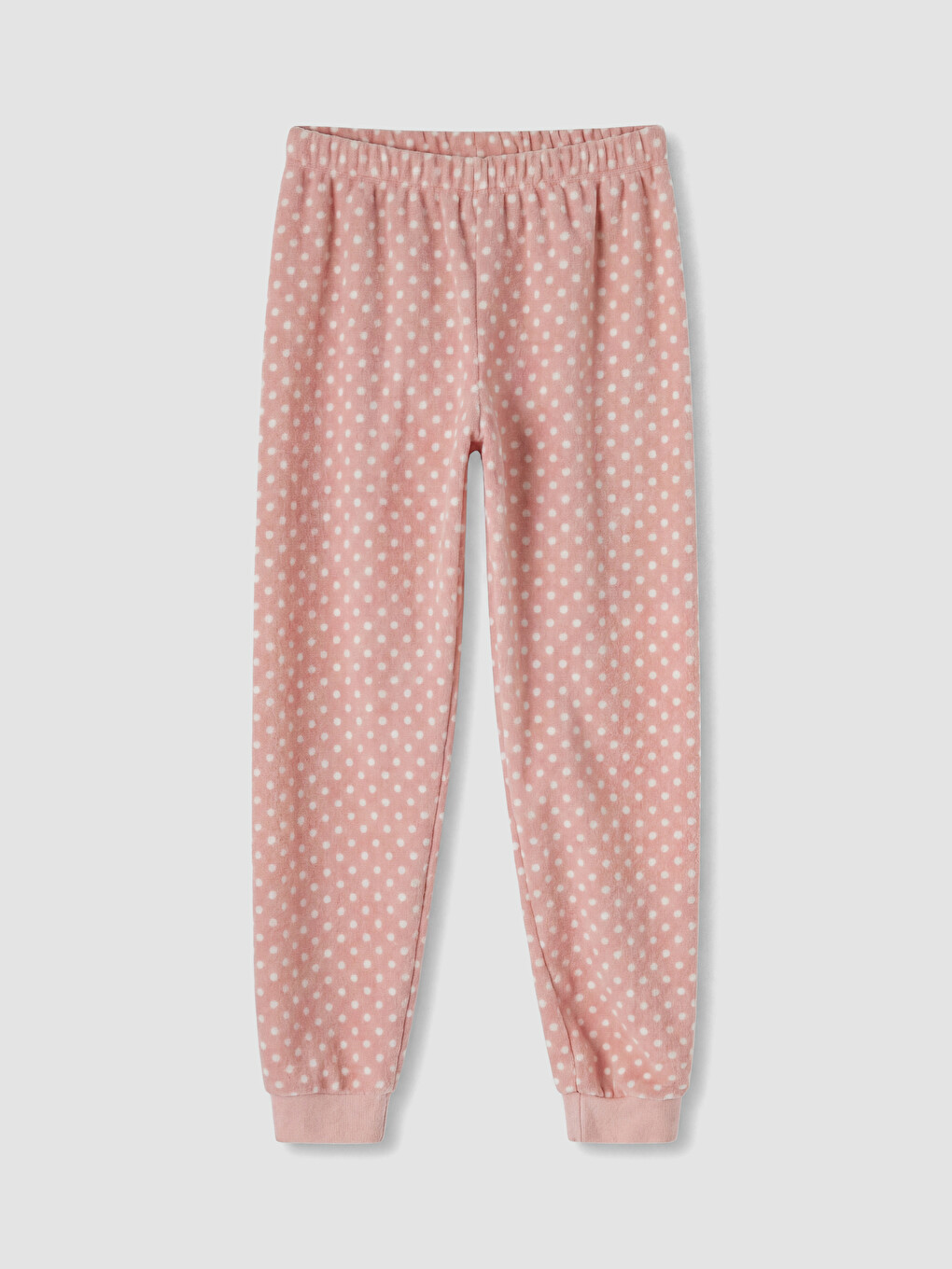 Pembe Puantiyeli Kız Çocuk Pijama Takımı-4