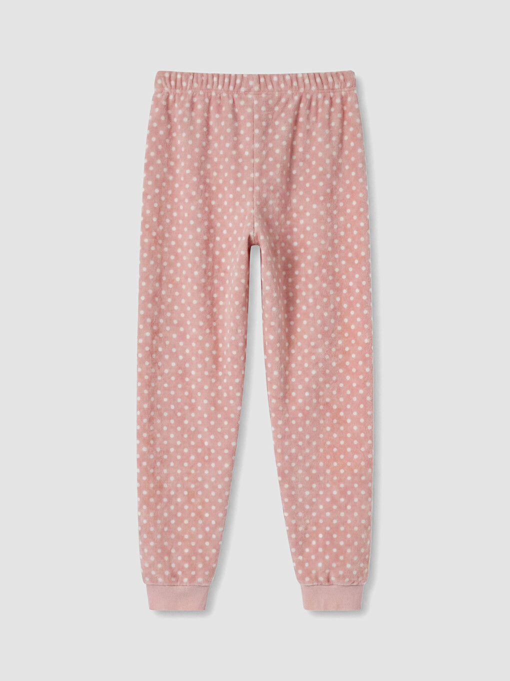 Pembe Puantiyeli Kız Çocuk Pijama Takımı-7
