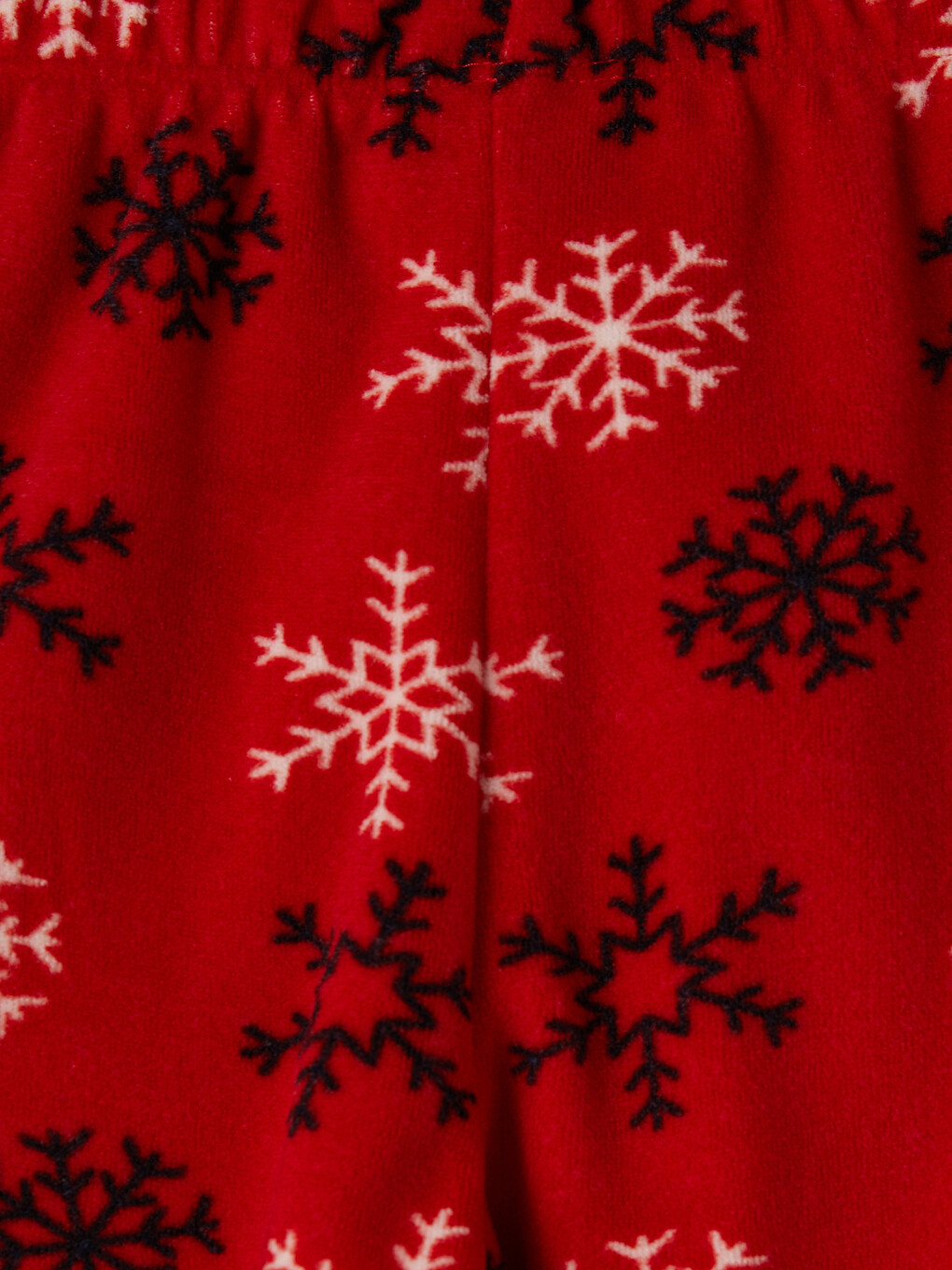 Kırmızı Yılbaşı Temalı Kız Çocuk Pijama Takımı-6
