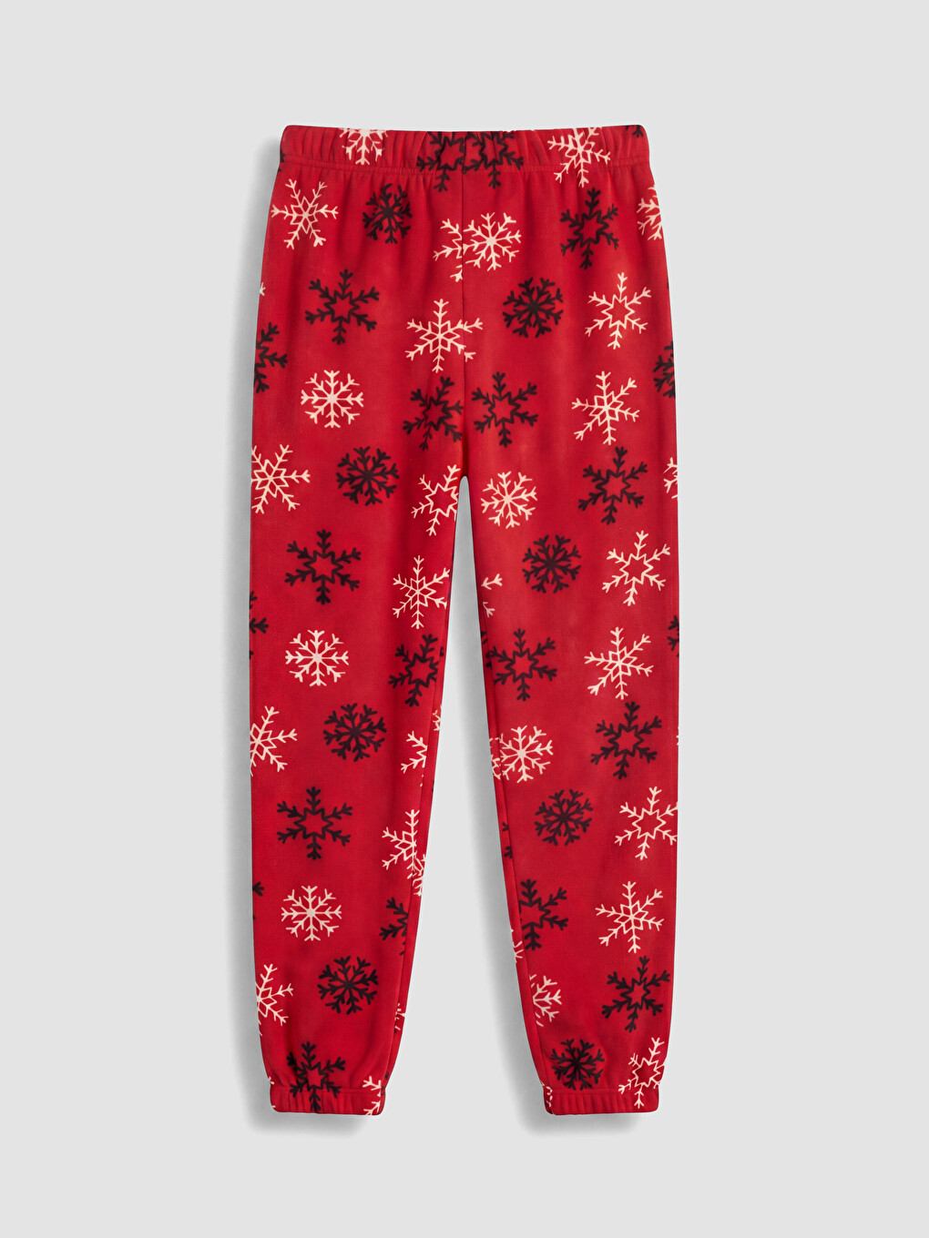 Kırmızı Yılbaşı Temalı Kız Çocuk Pijama Takımı-7