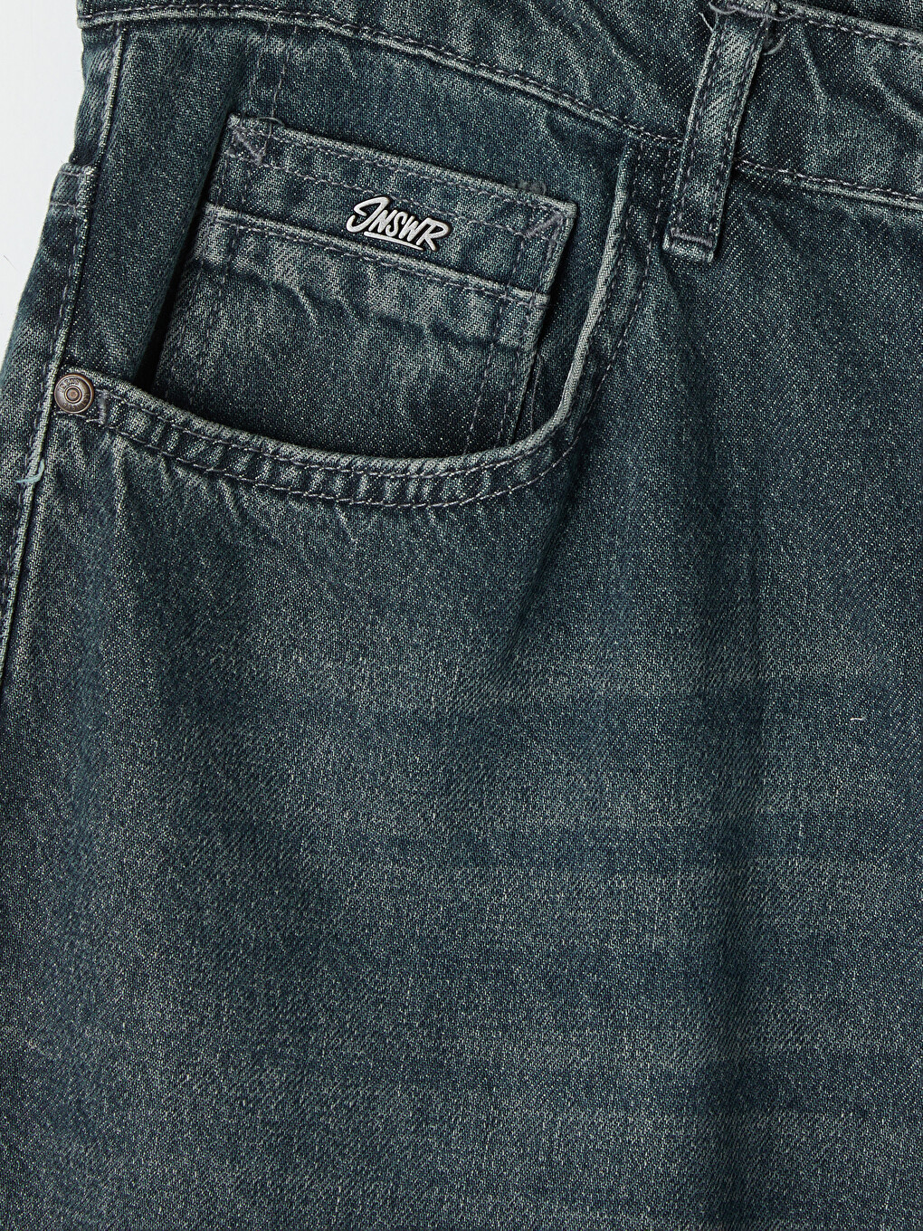 Yeşil 745 Baggy Fit Erkek Jean Pantolon-1