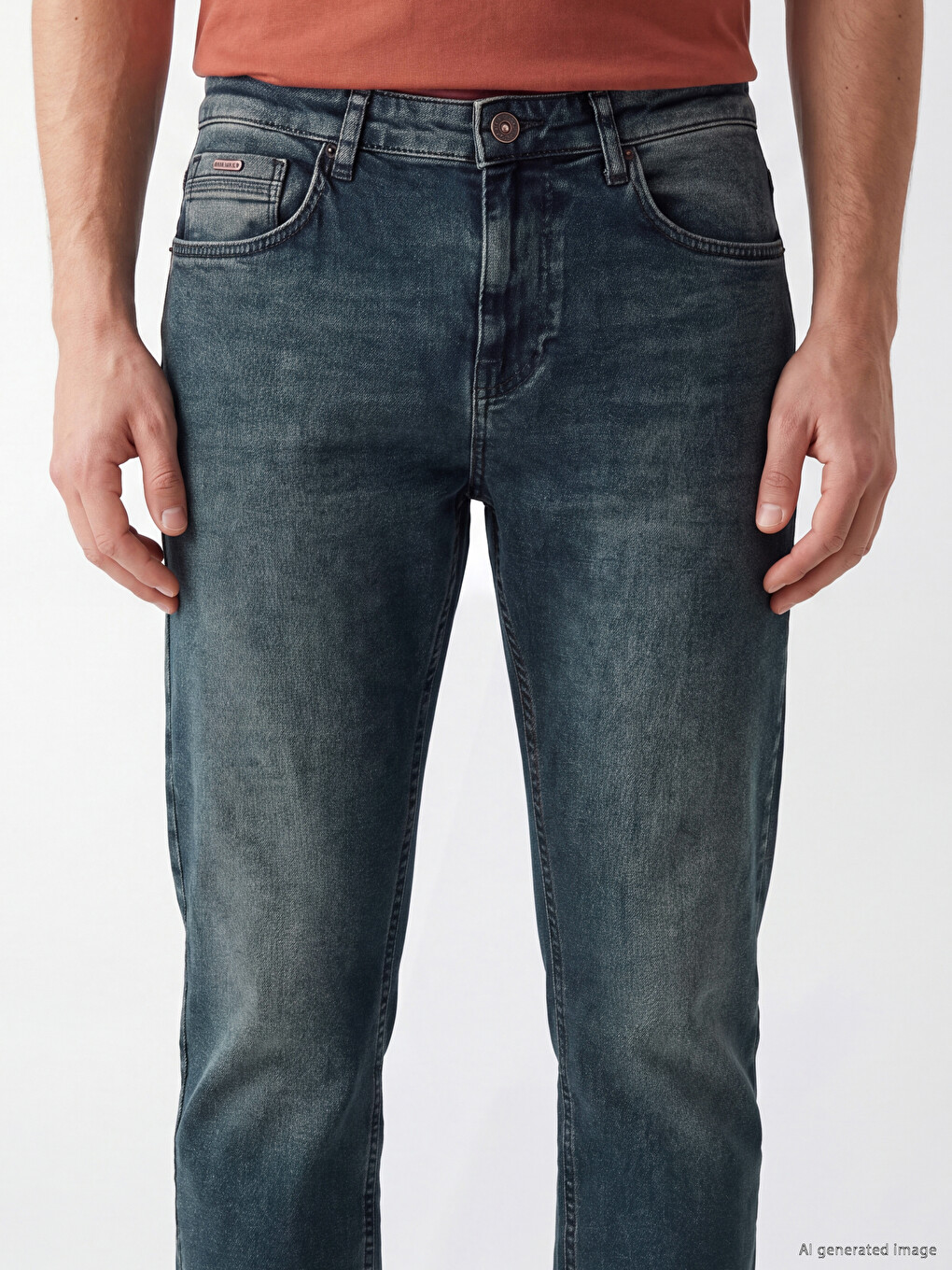 Yeşil 779 Regular Fit Erkek Jean Pantolon-2
