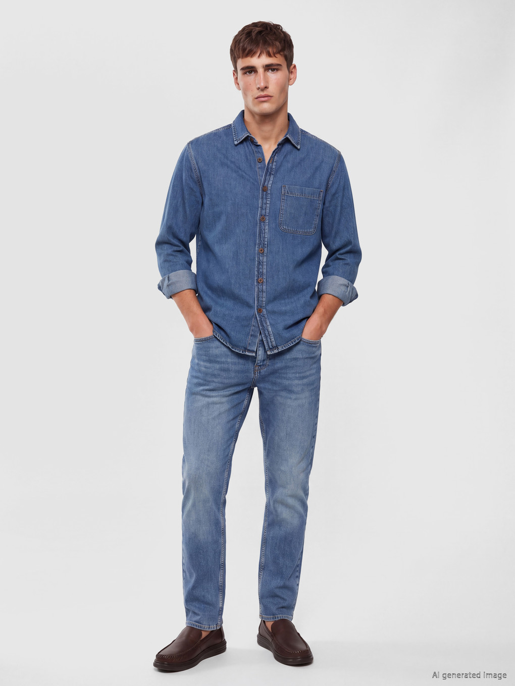 İndigo Regular Fit Esnek Kumaş Jean