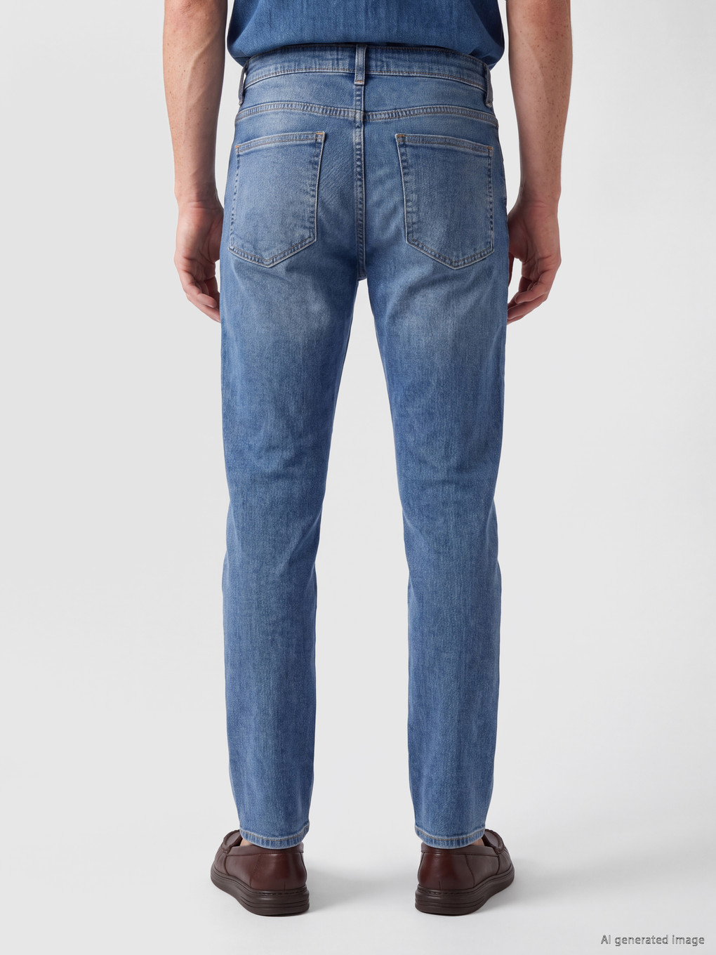 İndigo Regular Fit Esnek Kumaş Jean-3