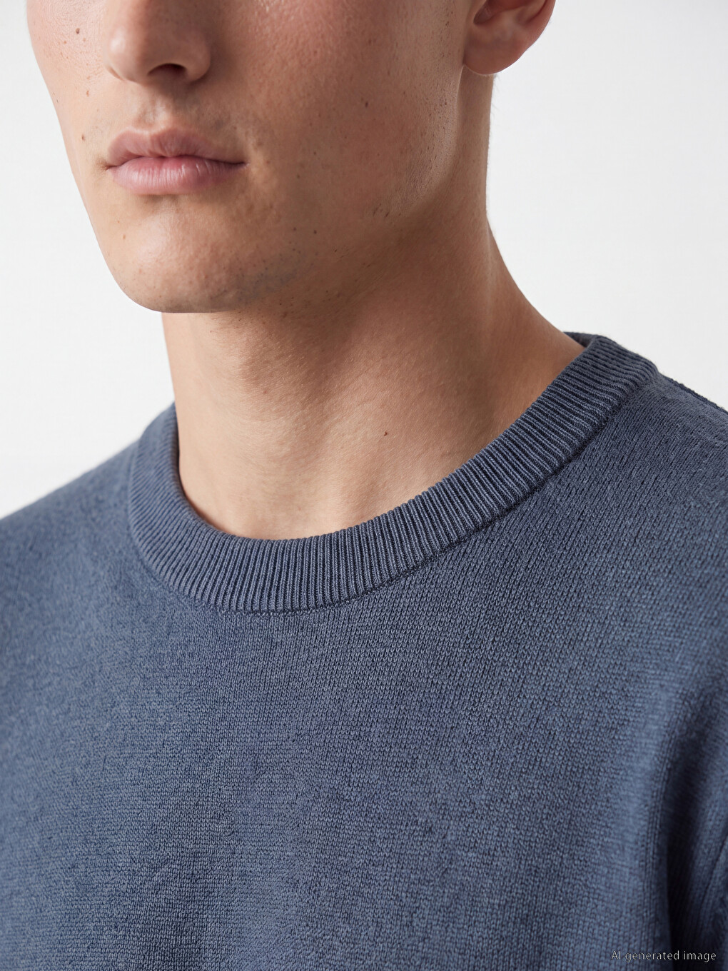 Crew Neck Regular Fit Men's Knitwear Sweater-2