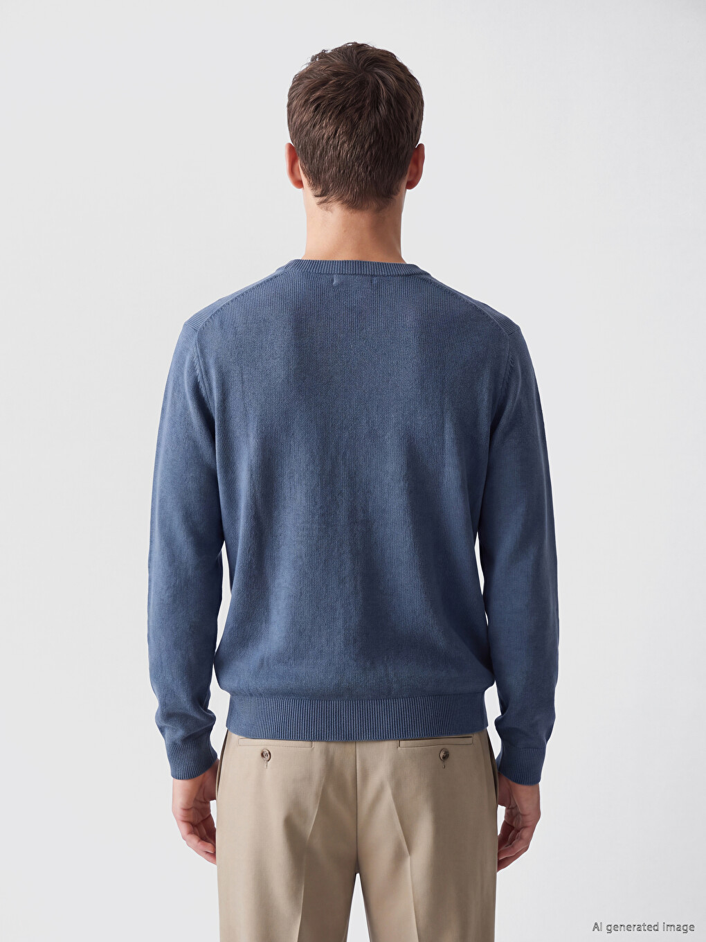 Crew Neck Regular Fit Men's Knitwear Sweater-3