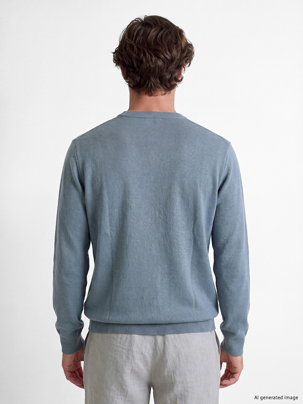 Crew Neck Men's Knitwear Sweater-3