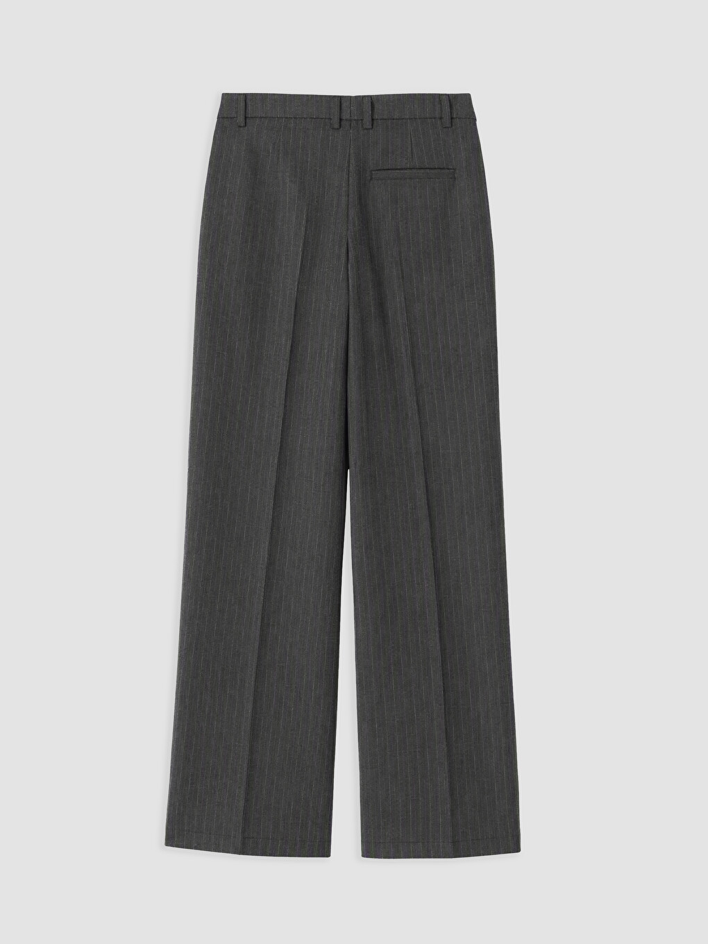 Ženske Prugaste Pantalone Sa Širokim Nogavicama Regular Fit-5