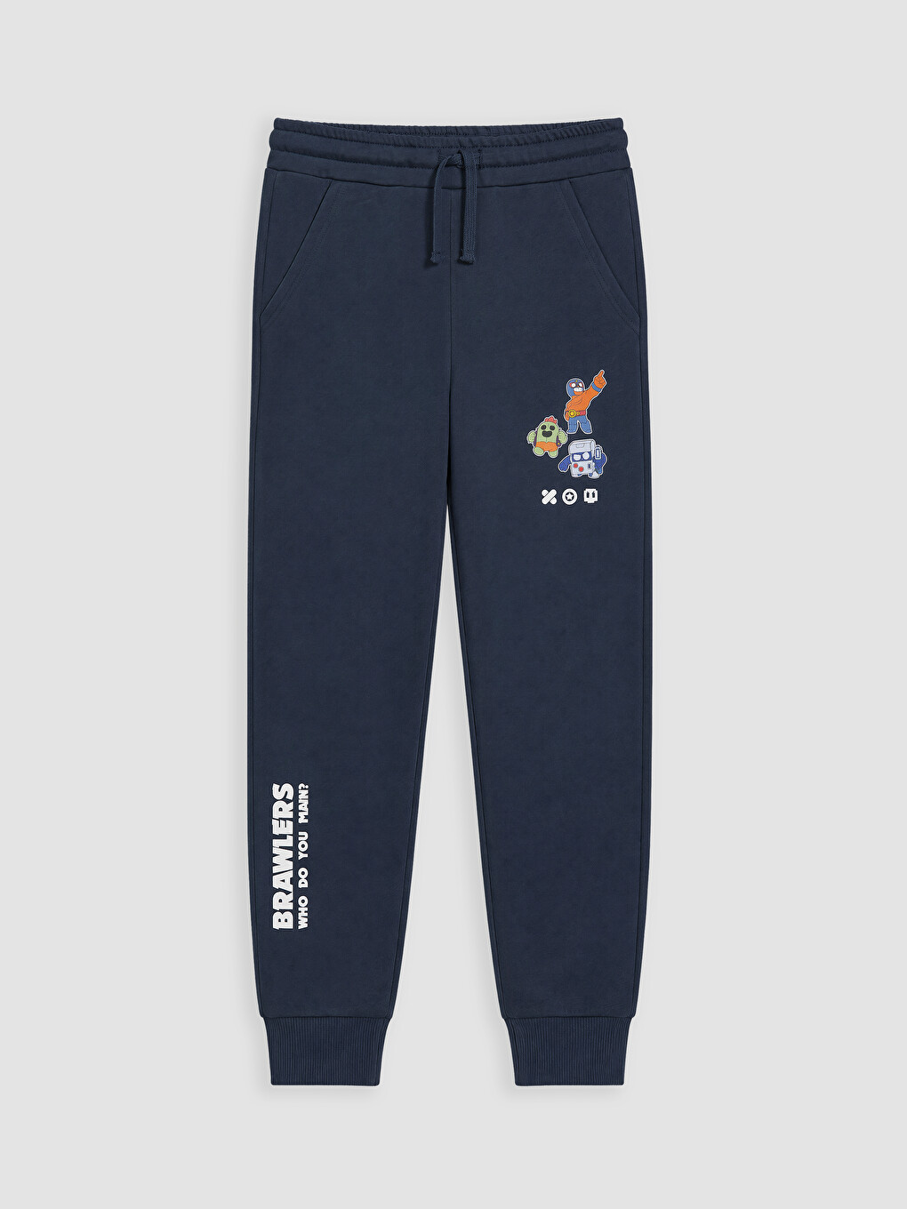Lacivert Erkek Çocuk Brawl Stars Baskılı Jogger Eşofman Altı