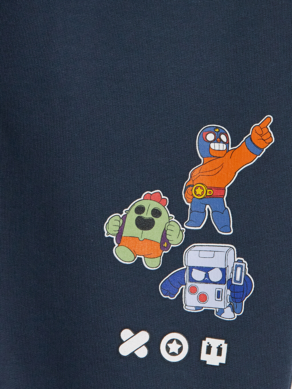 Lacivert Erkek Çocuk Brawl Stars Baskılı Jogger Eşofman Altı-1