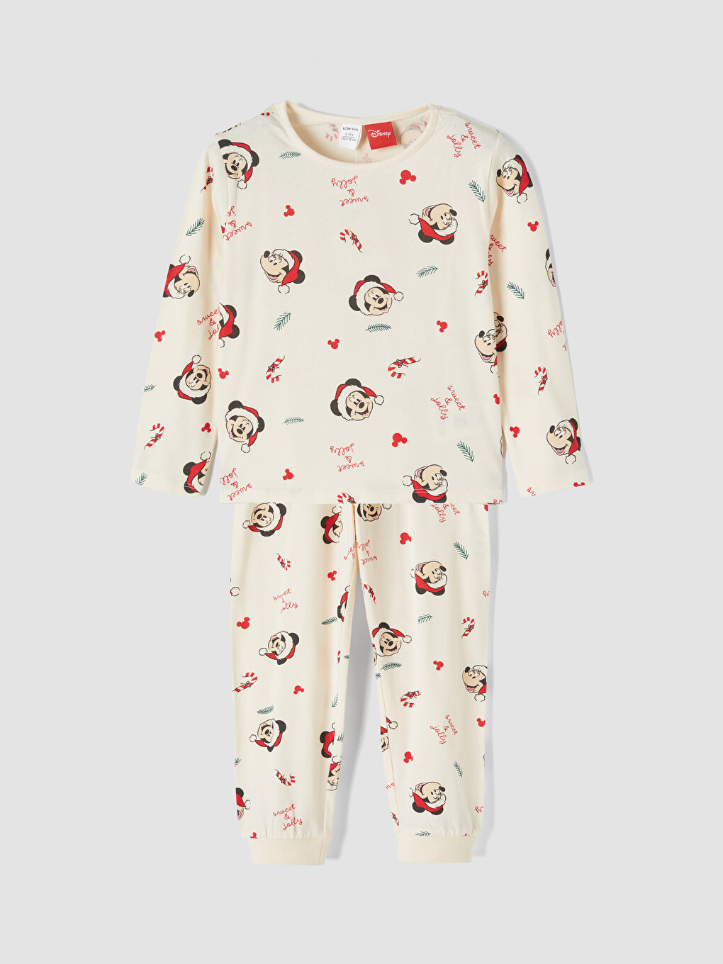 Mickey Mouse Printed Girls' Pyjamas Set