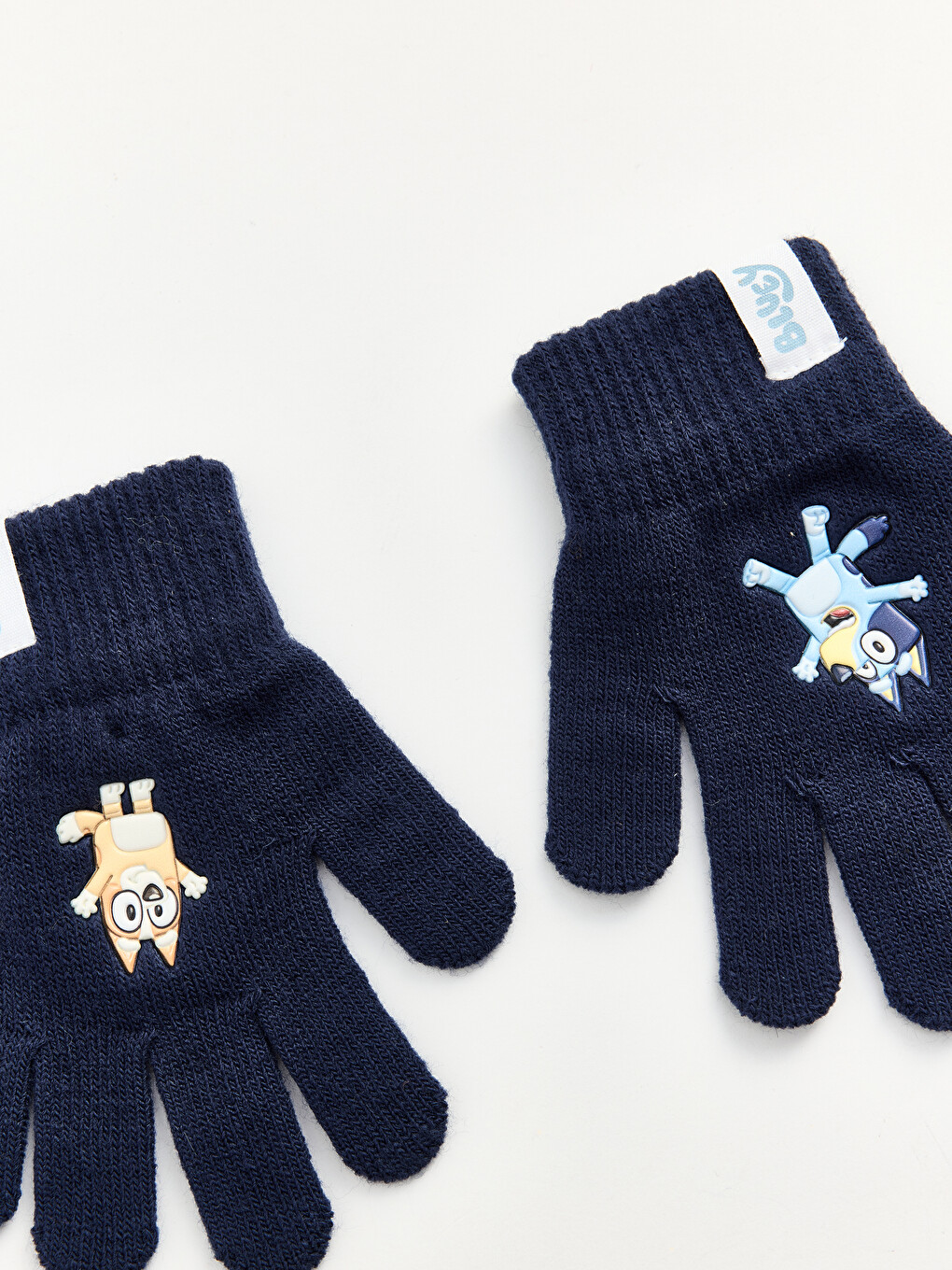 Bluey Baskılı Triko Erkek Çocuk Eldiven-1