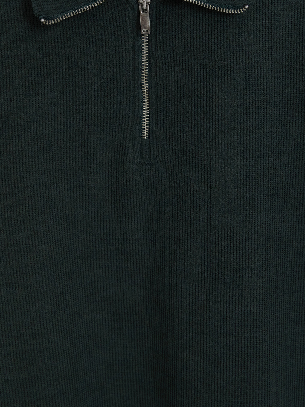 Yeşil Polo Yaka Erkek Sweatshirt-1