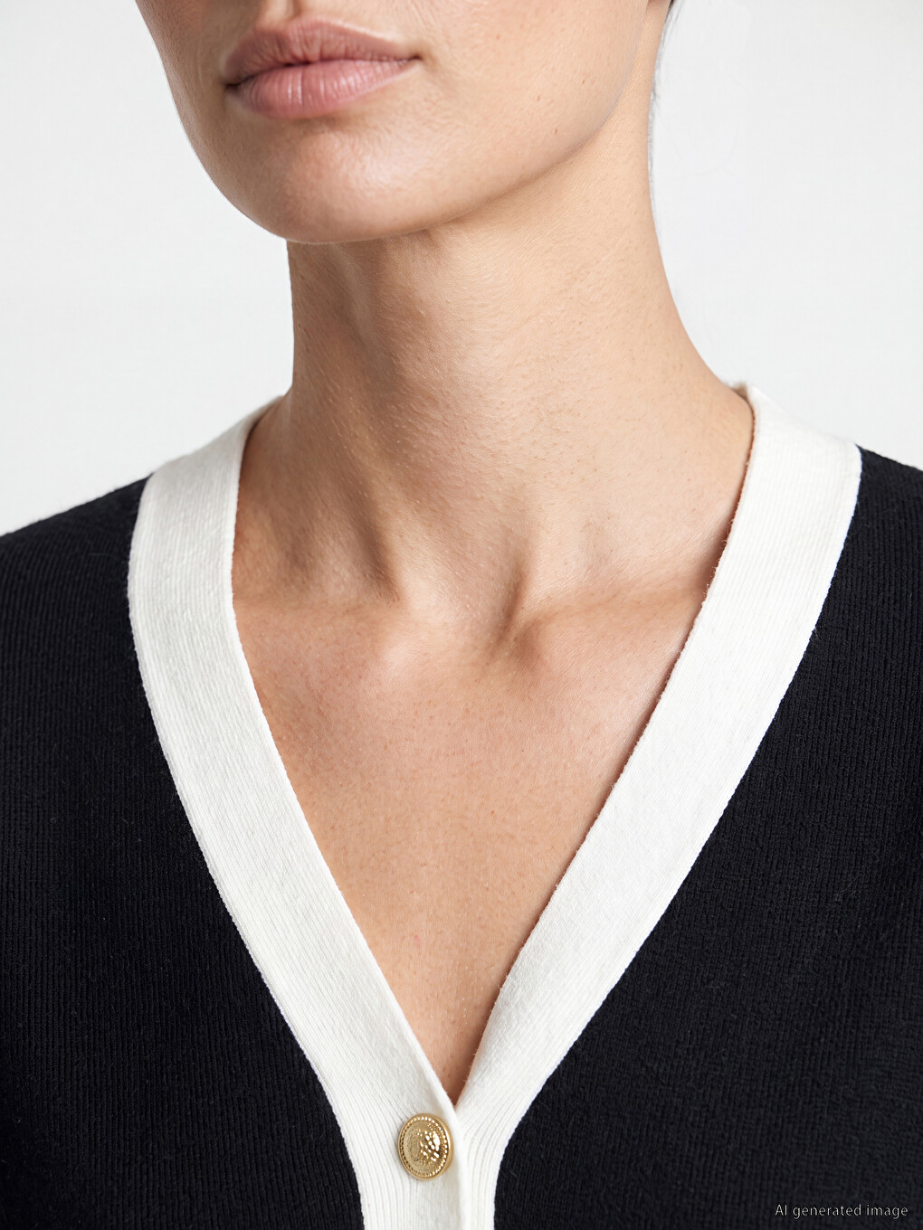 Fancy Buttoned Women's Knitwear Cardigan-2