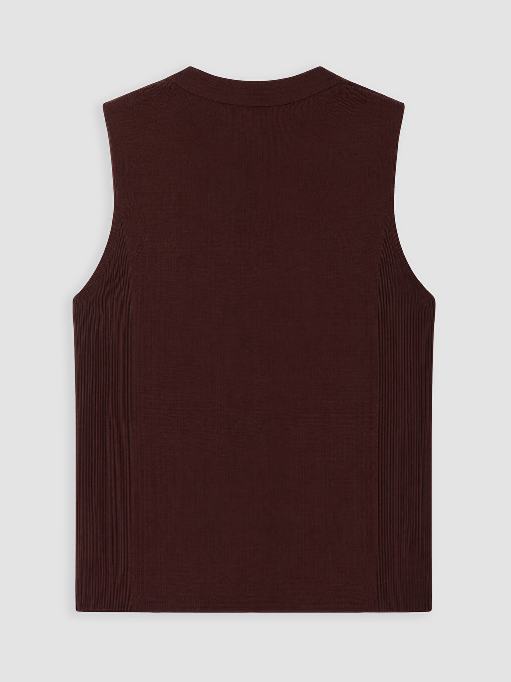 Bordo Regular Fit V Yaka Erkek Triko Yelek-2