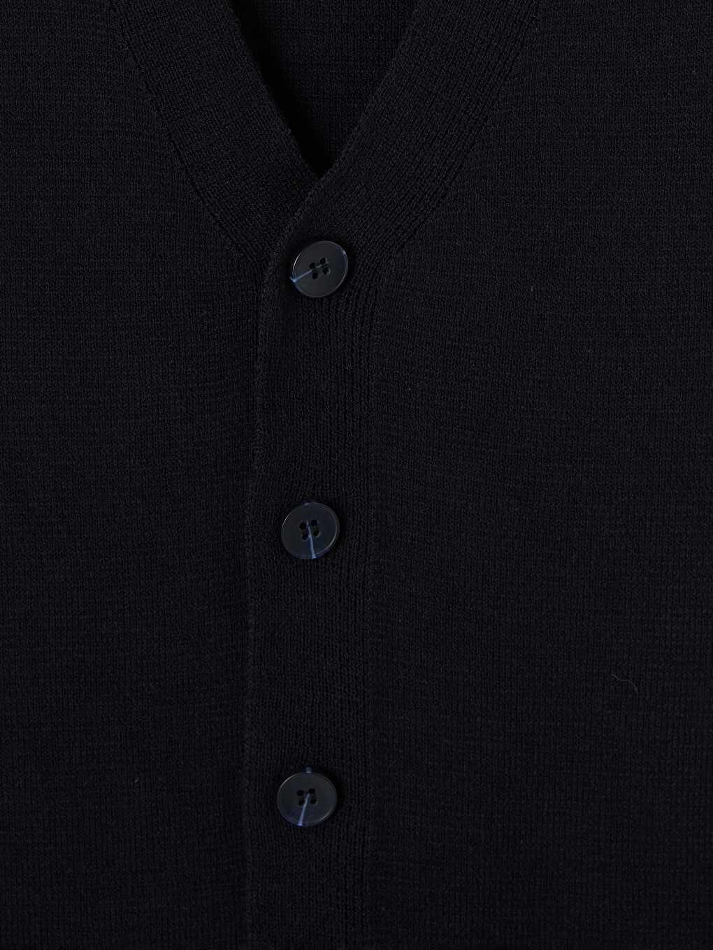 Lacivert Regular Fit V Yaka Erkek Triko Yelek-1