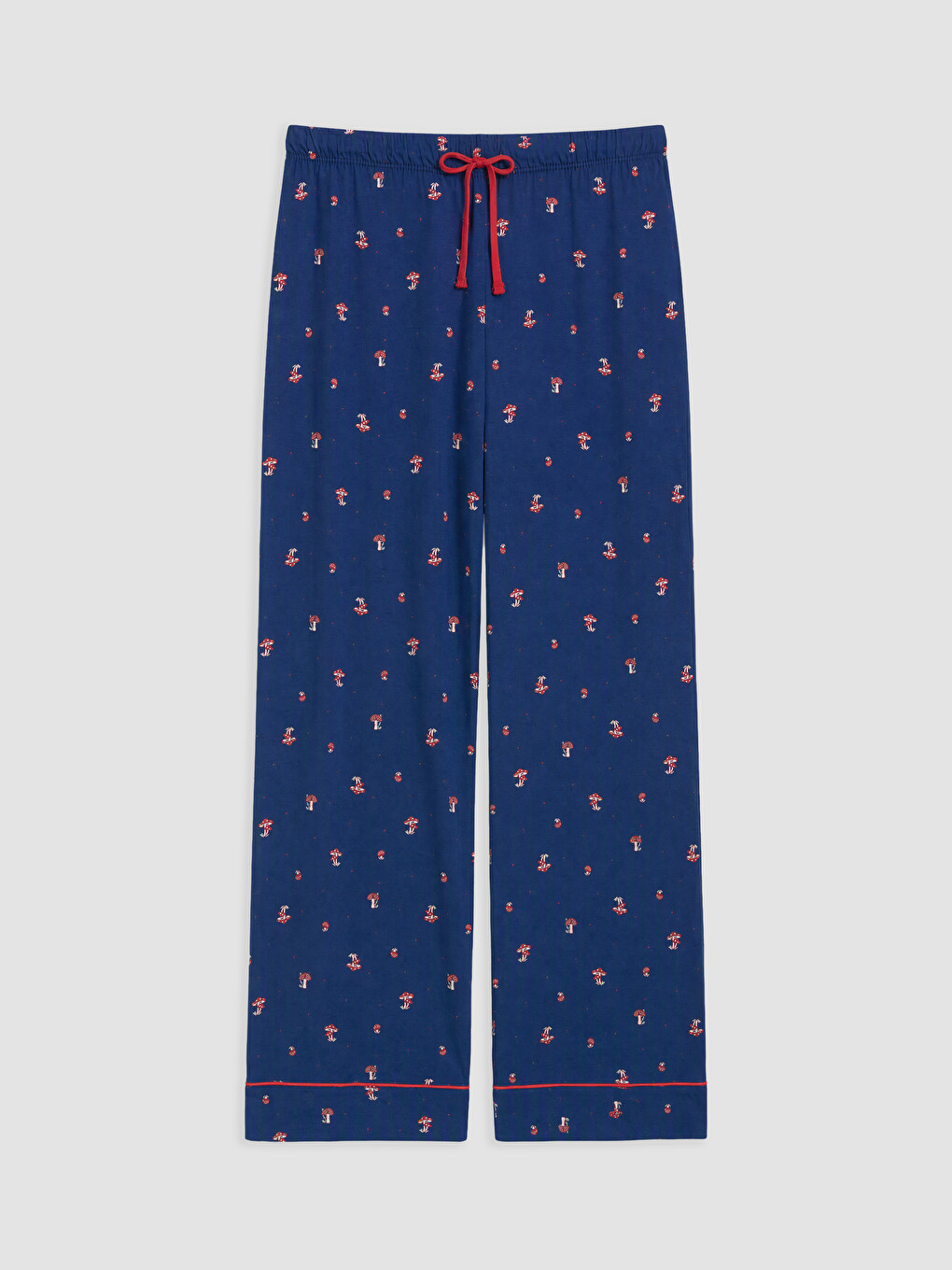Mavi Gömlek Yaka Desenli Hamile Pijama Takım-3