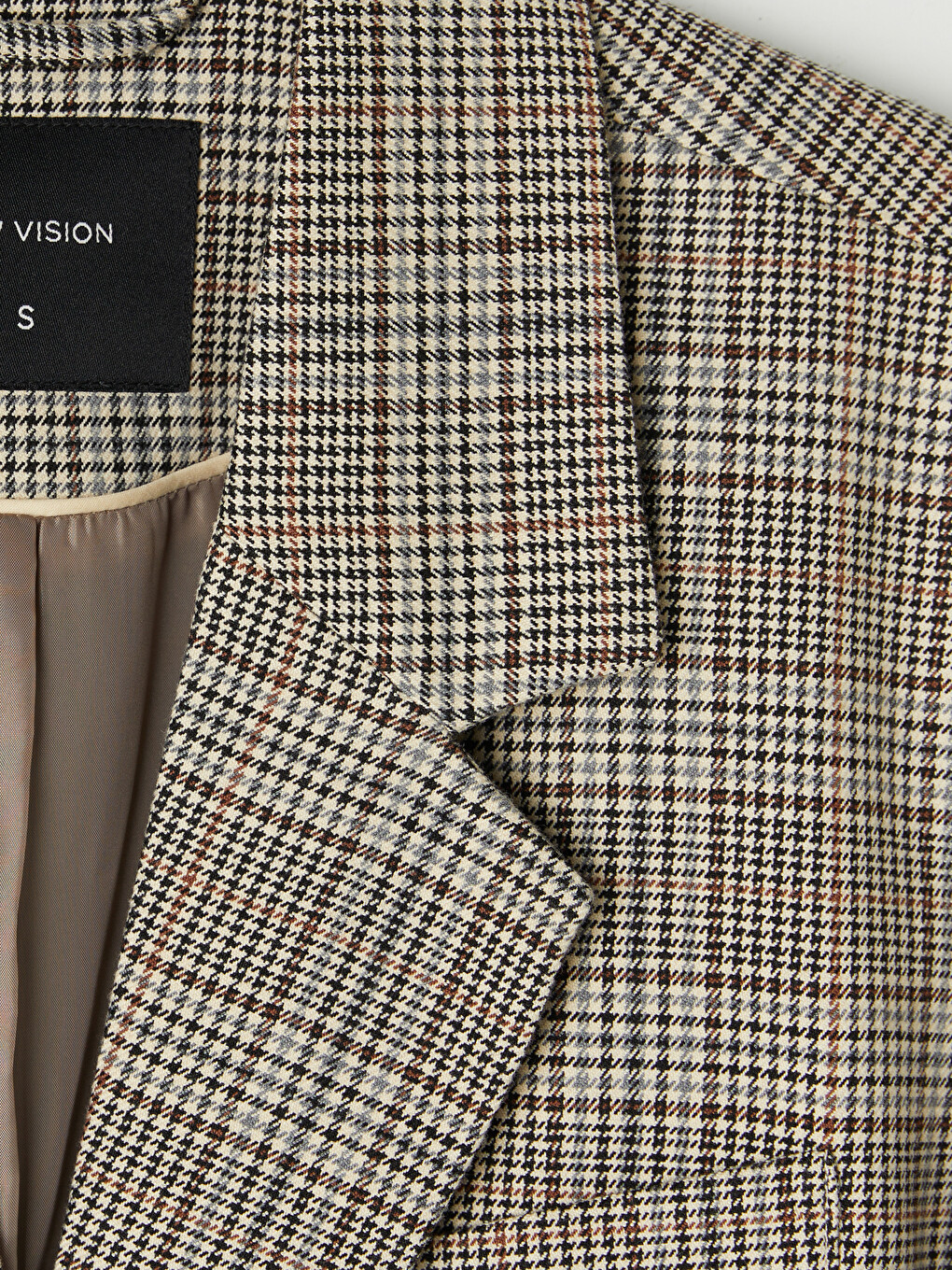 Ekose Kadın Blazer Ceket-1