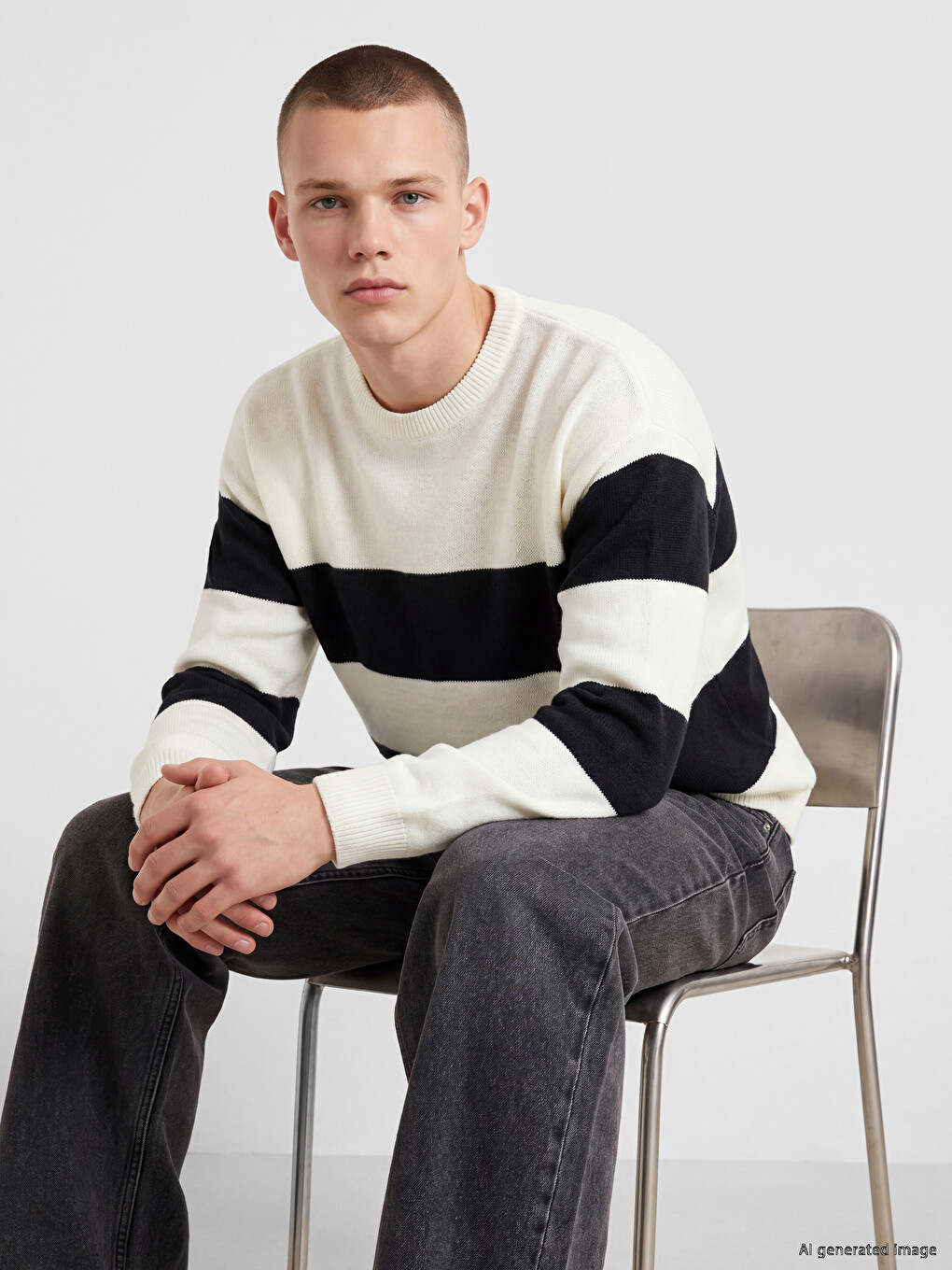 Pull-over Pétrole Homme