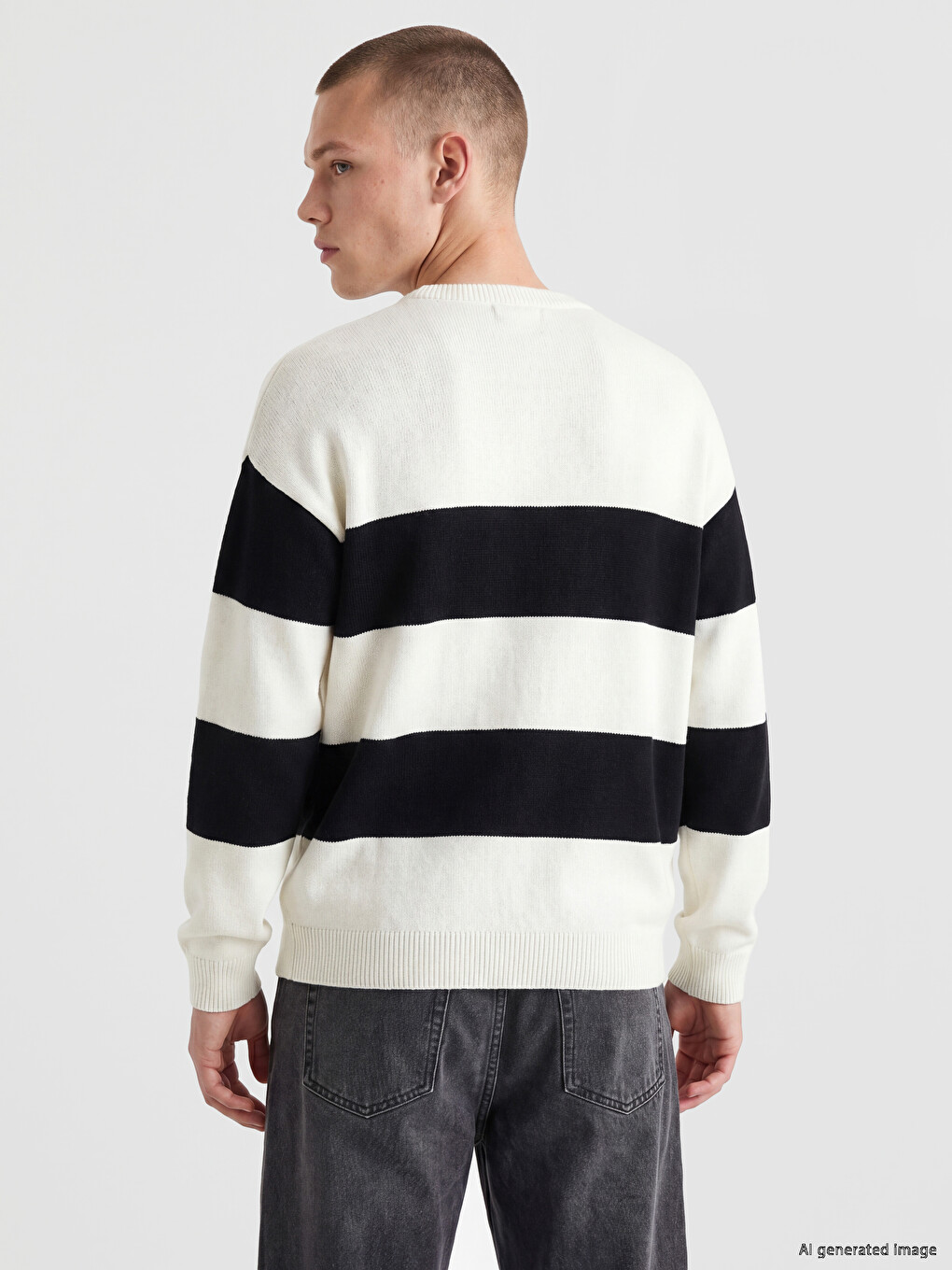 Pull-over Pétrole Homme-3