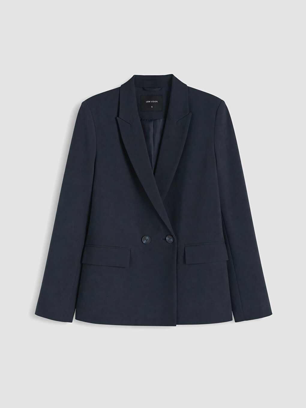 Frau Dunkelblau Blazer-4
