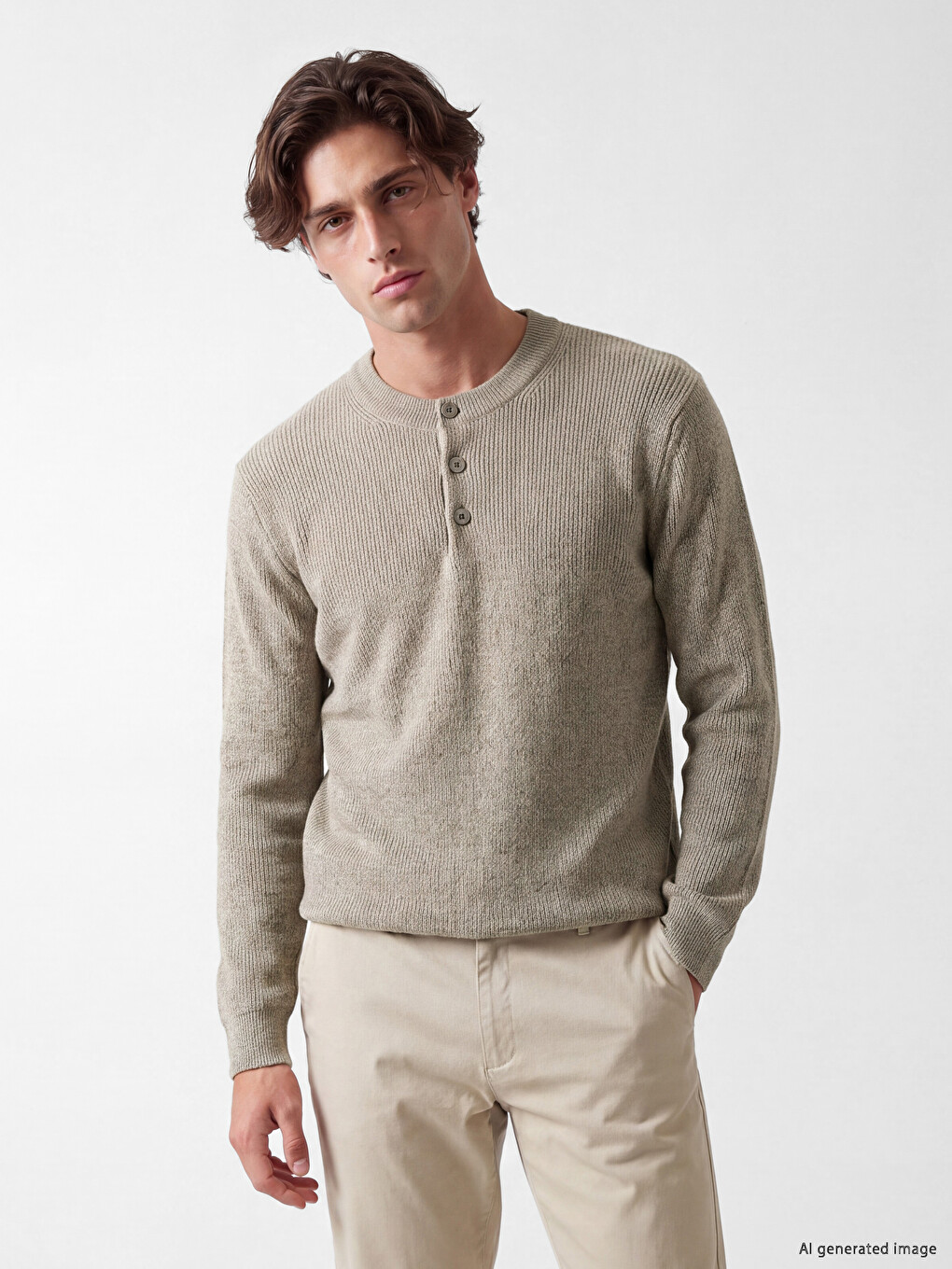 Man Brown Sweater
