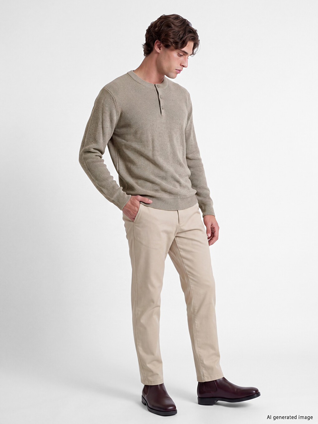 Man Brown Sweater-1