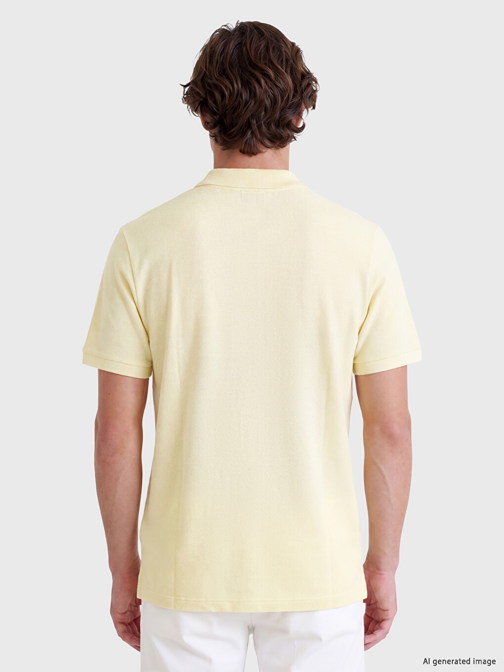 Polo Collar Waffle Men's T-shirt-3