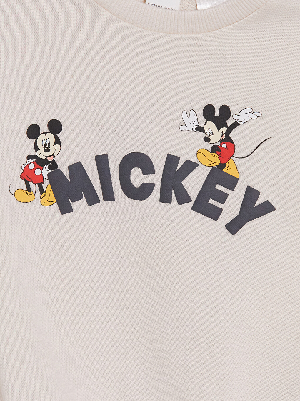 Gri Mickey Mouse Baskılı Erkek Bebek Eşofman Takımı-5