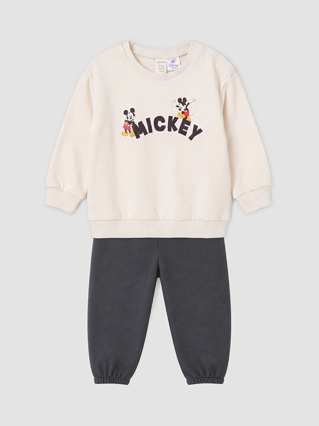 Mickey Mouse Baskılı Erkek Bebek Eşofman Takımı-1