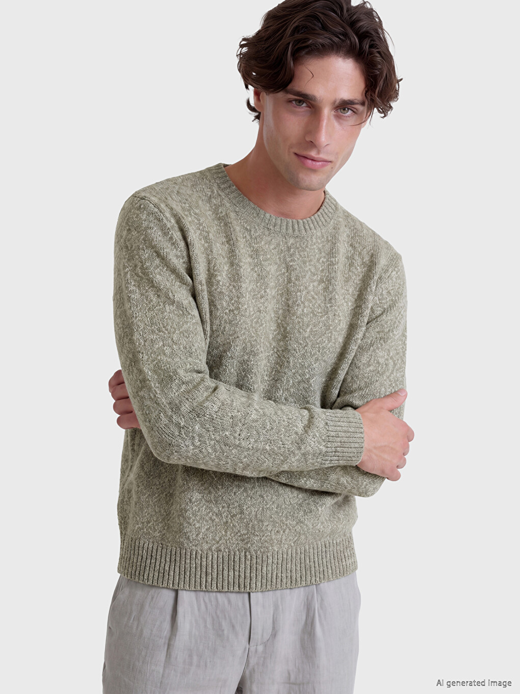 Man Green Sweater