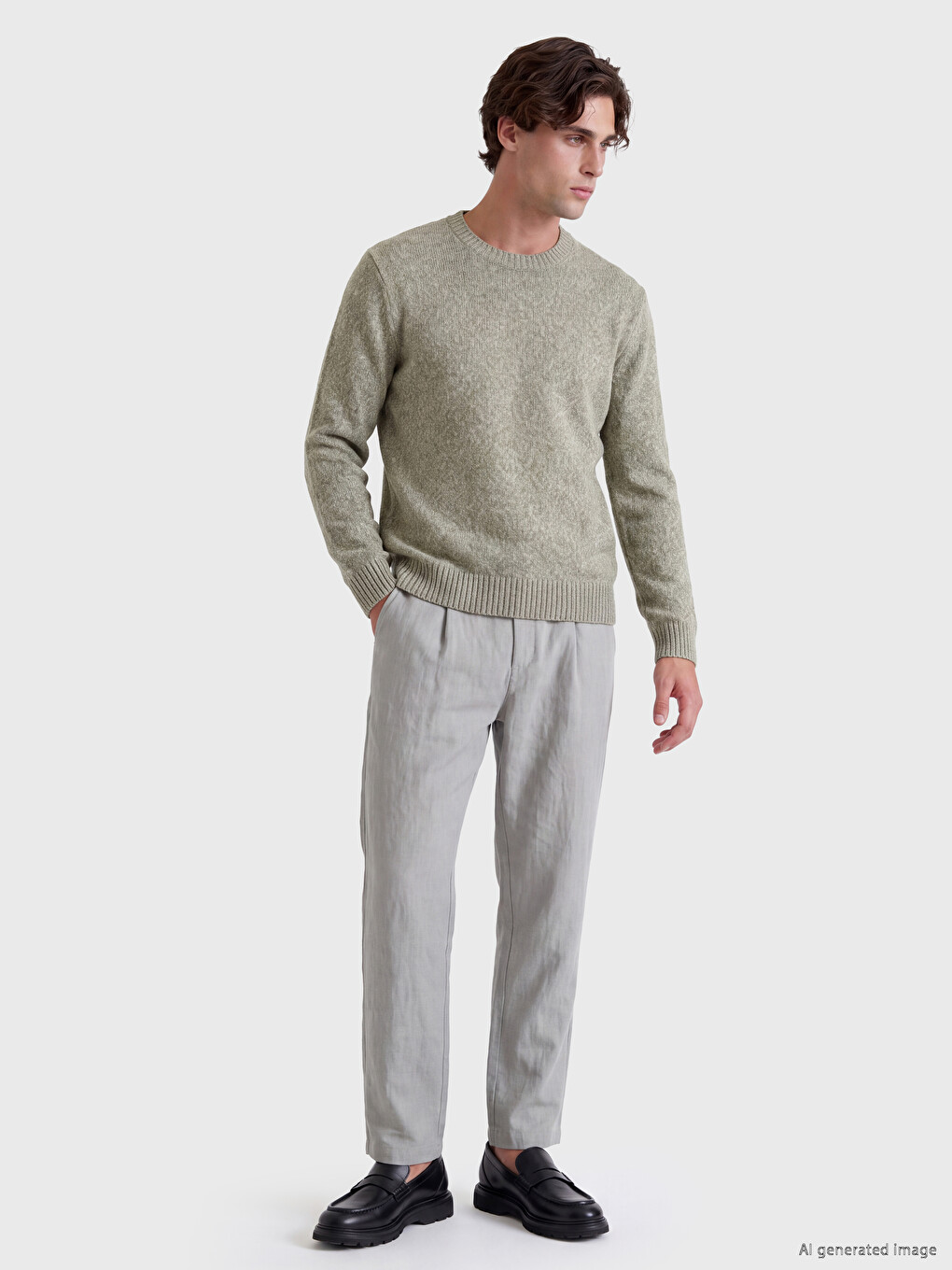 Man Green Sweater-1