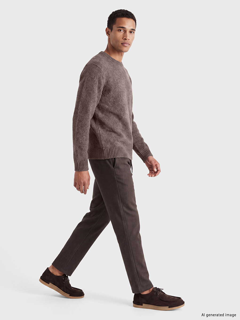 Man Brown Sweater-1