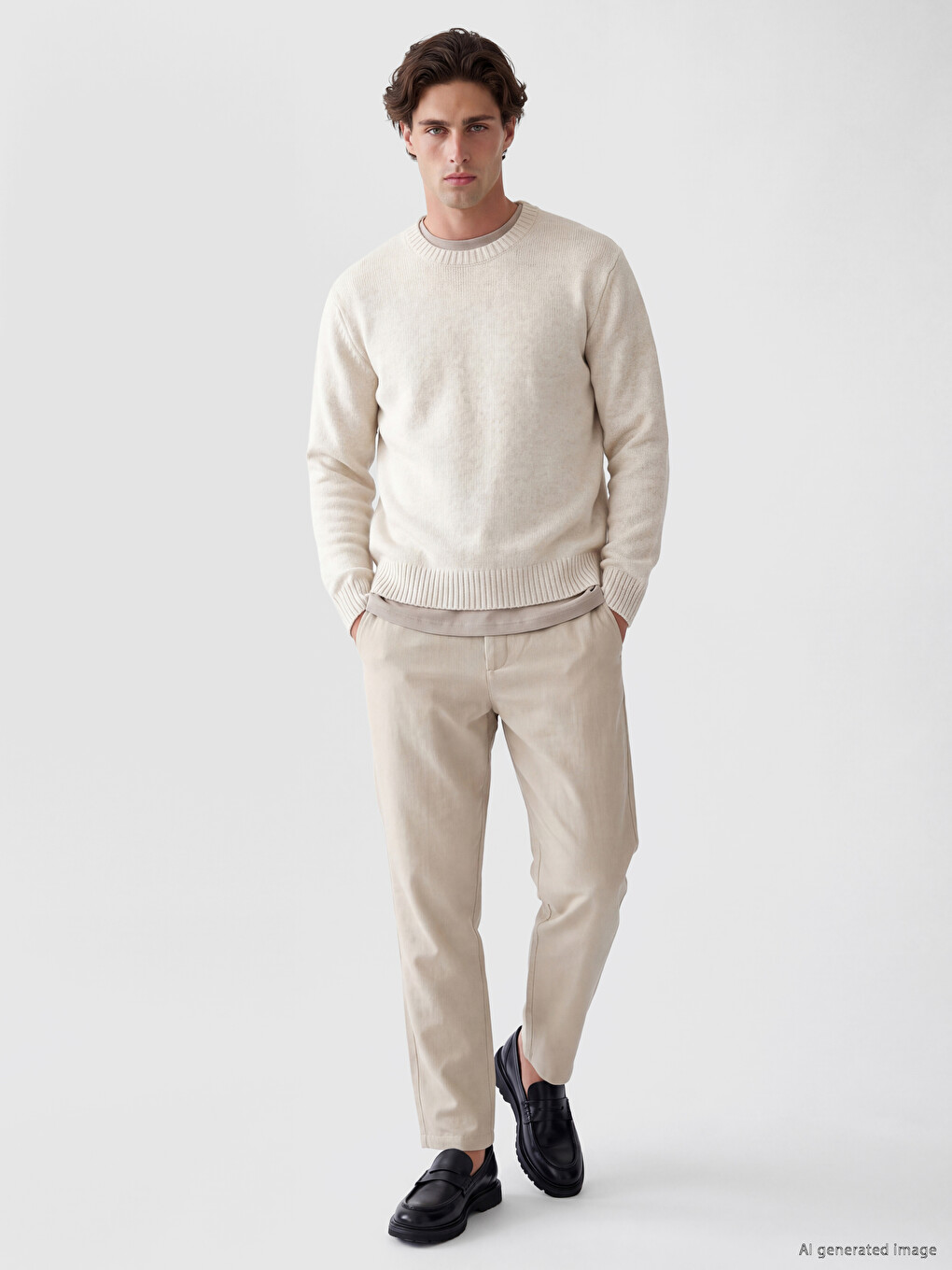 Man Brown Sweater-1