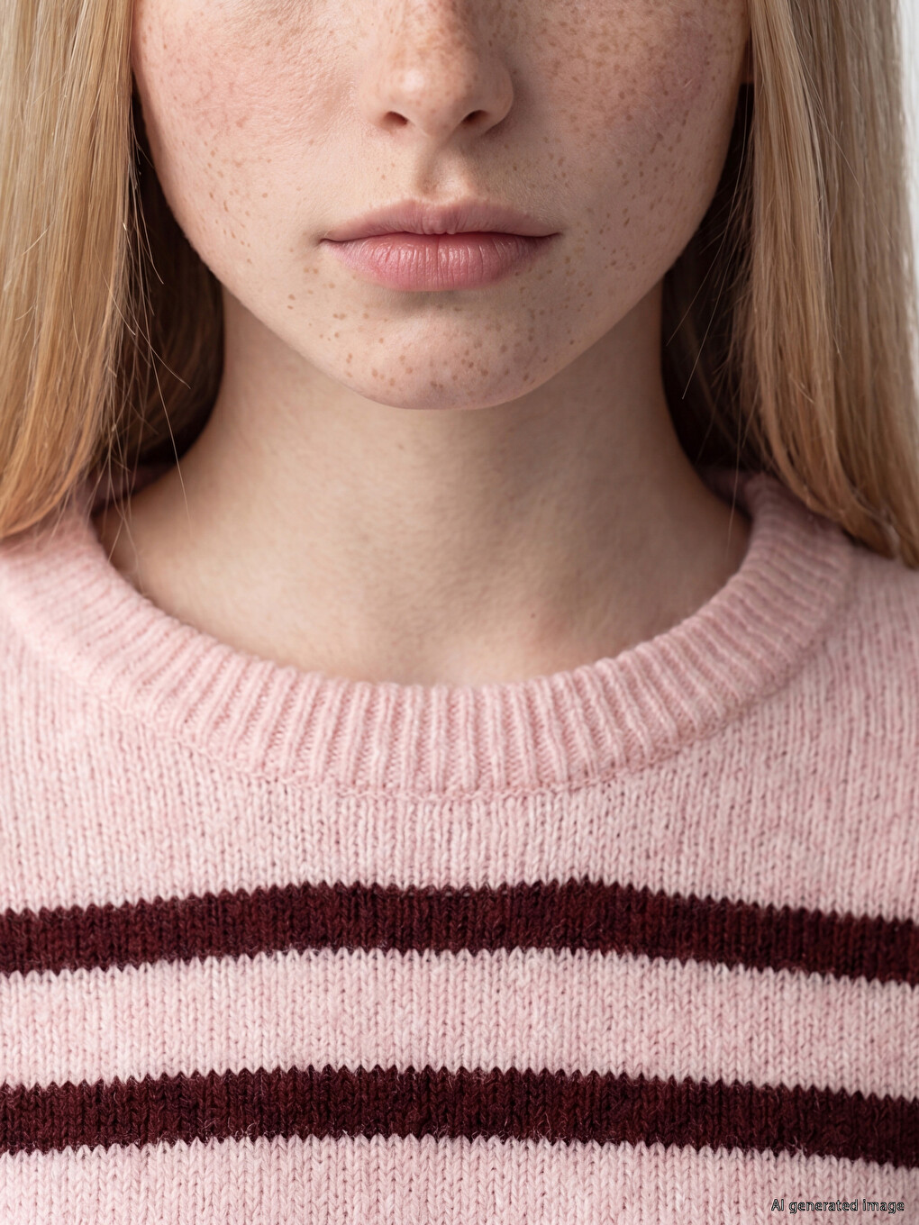 Striped Oversize Women's Knitwear Sweater-2