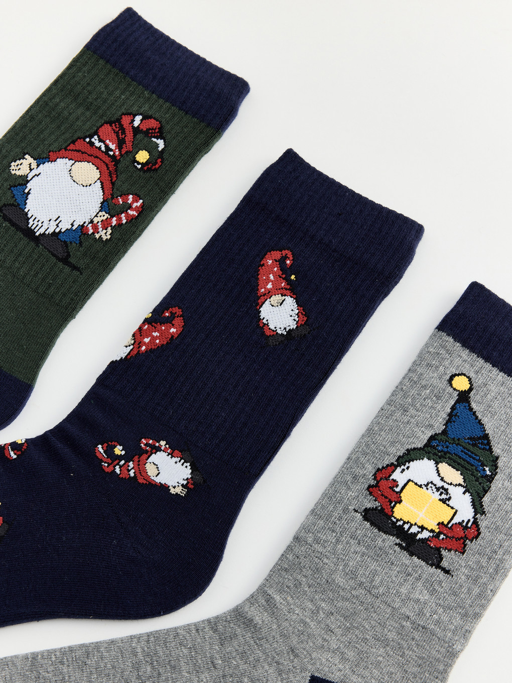 Patterned Men's Ankle Socks 3-packs-1