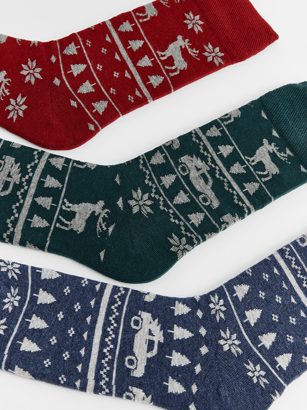 Chaussettes De Cheville Pour Homme À Thème Nouvel An, Lot De 3 Pièces-1