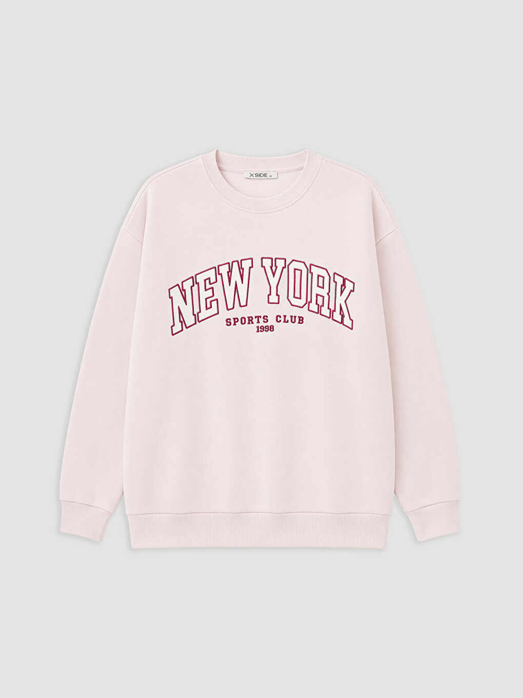 Hanorac Cu Guler Rotund New York Brodat Pentru Femei-4