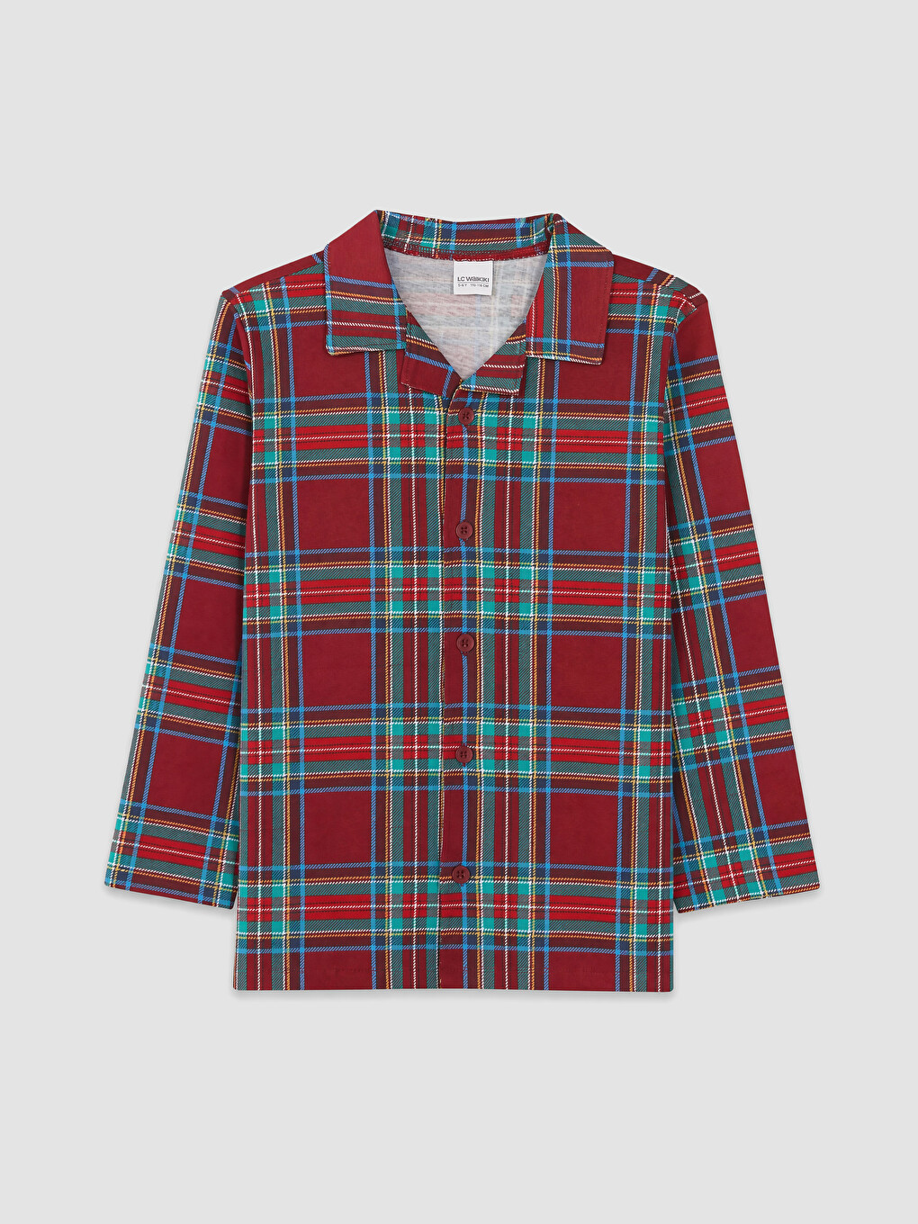 Shirt Collar Boys' Pyjamas Set-1