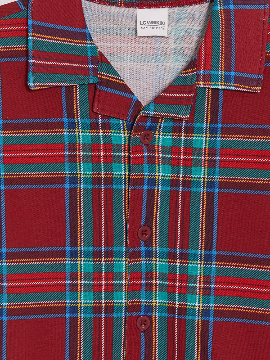 Shirt Collar Boys' Pyjamas Set-3