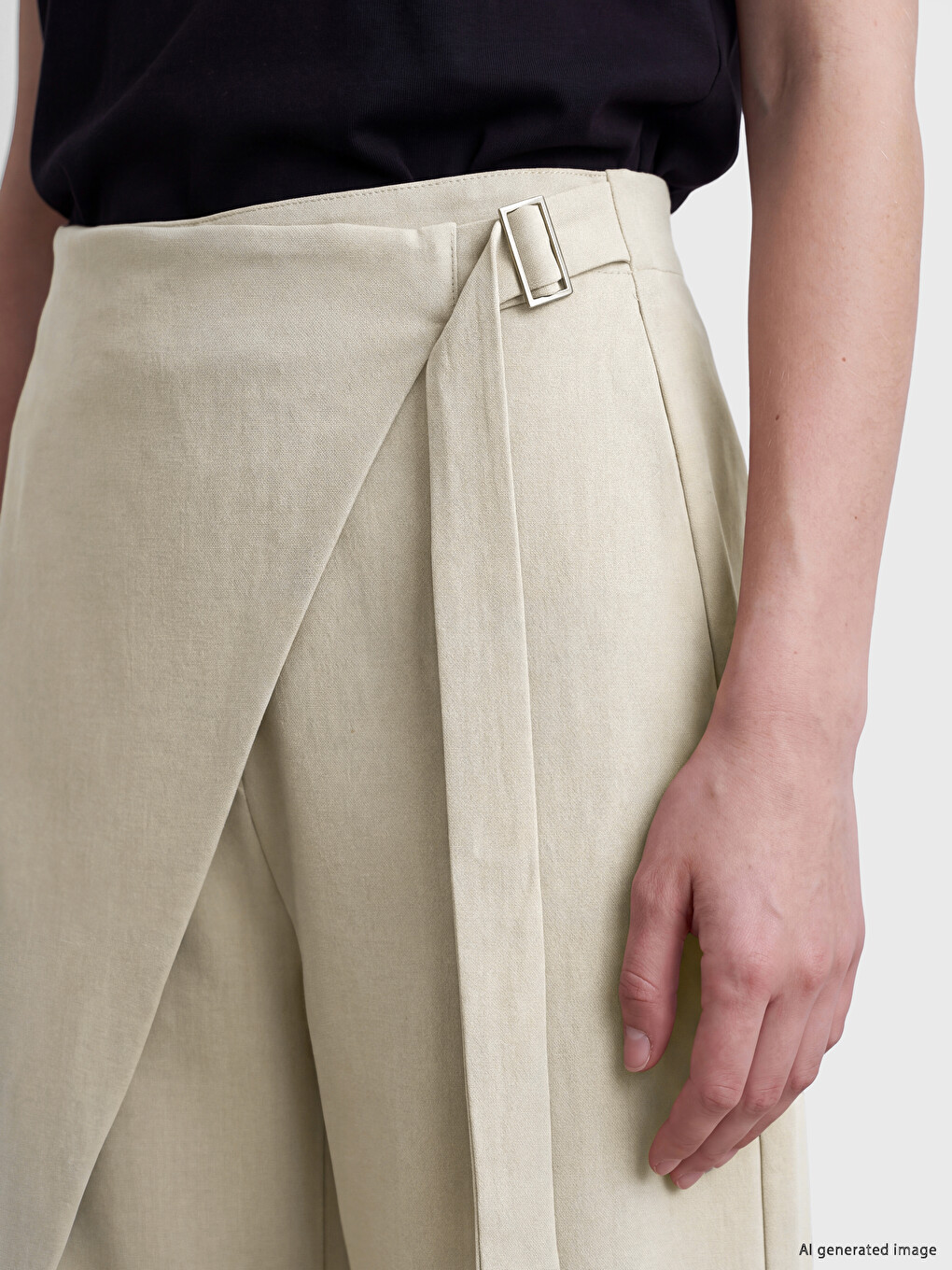 Woman Beige Trousers-2