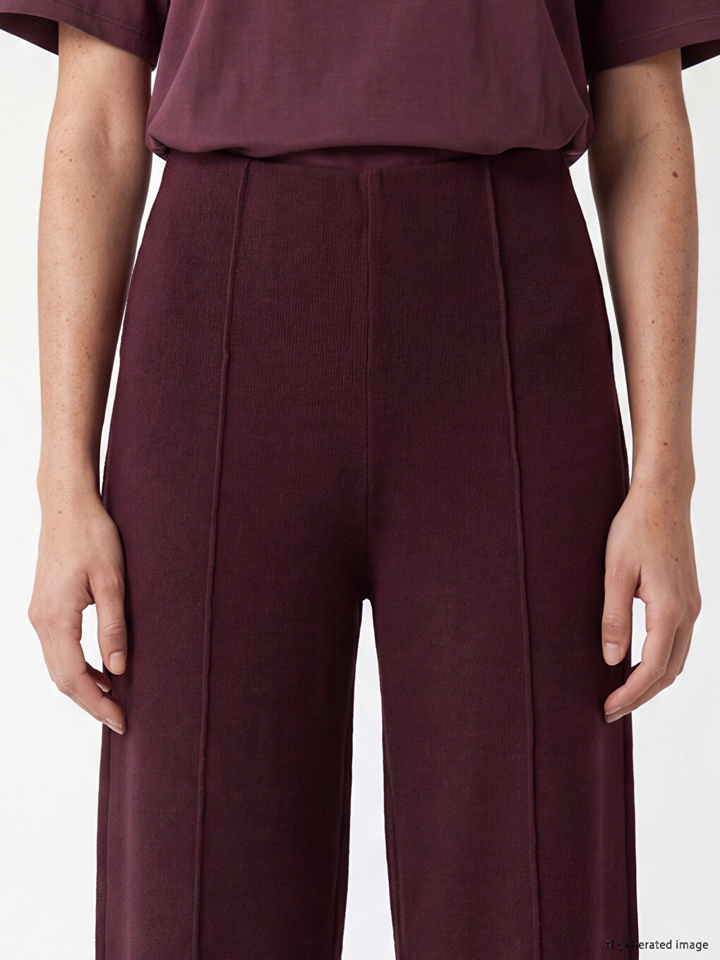 Woman Plum Trousers-2