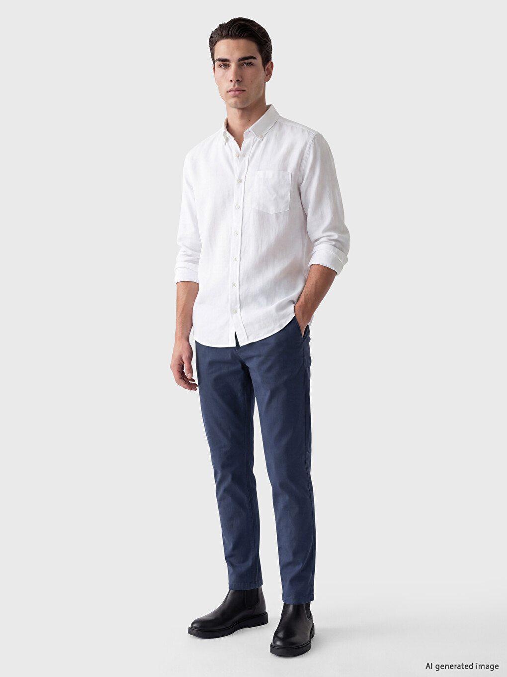 Slim Fit Men's Chino Trousers
