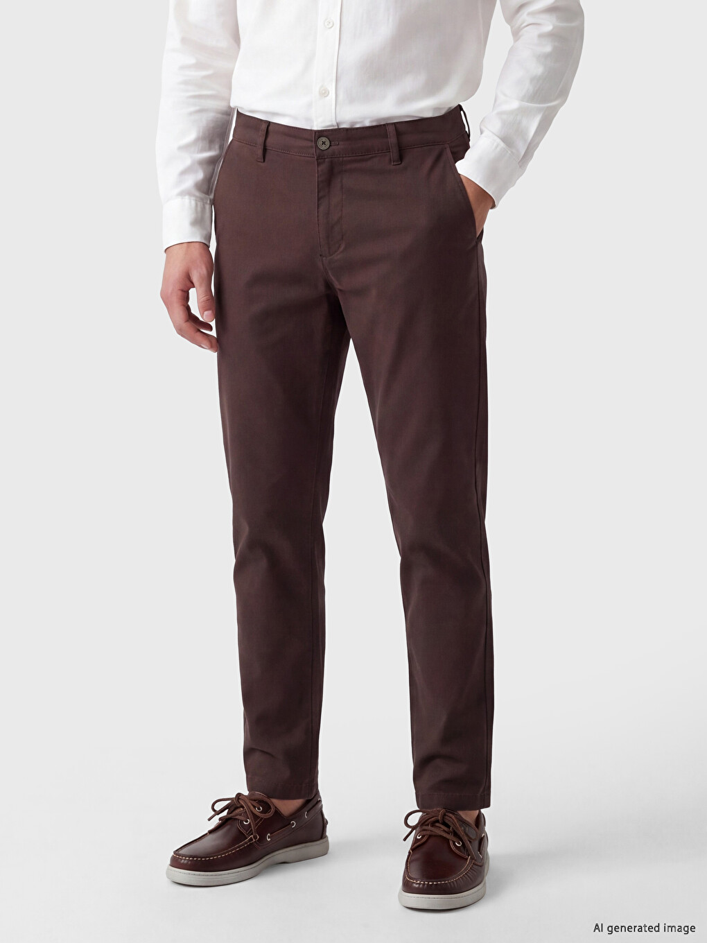 Pantaloni Chino Slim Fit Bărbați-1