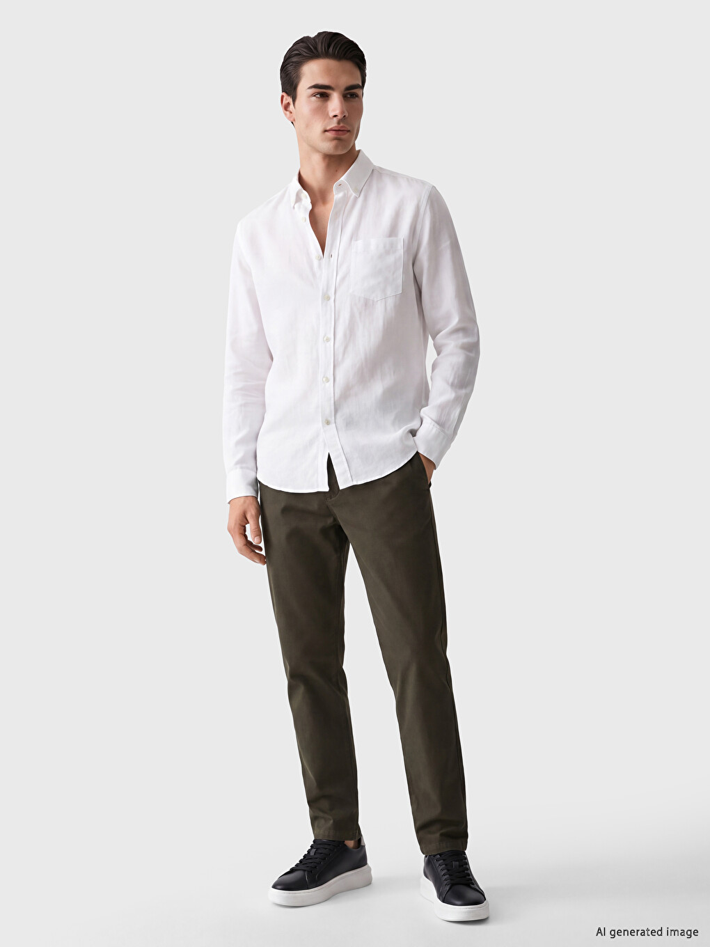 Pantaloni Chino Slim Fit Bărbați