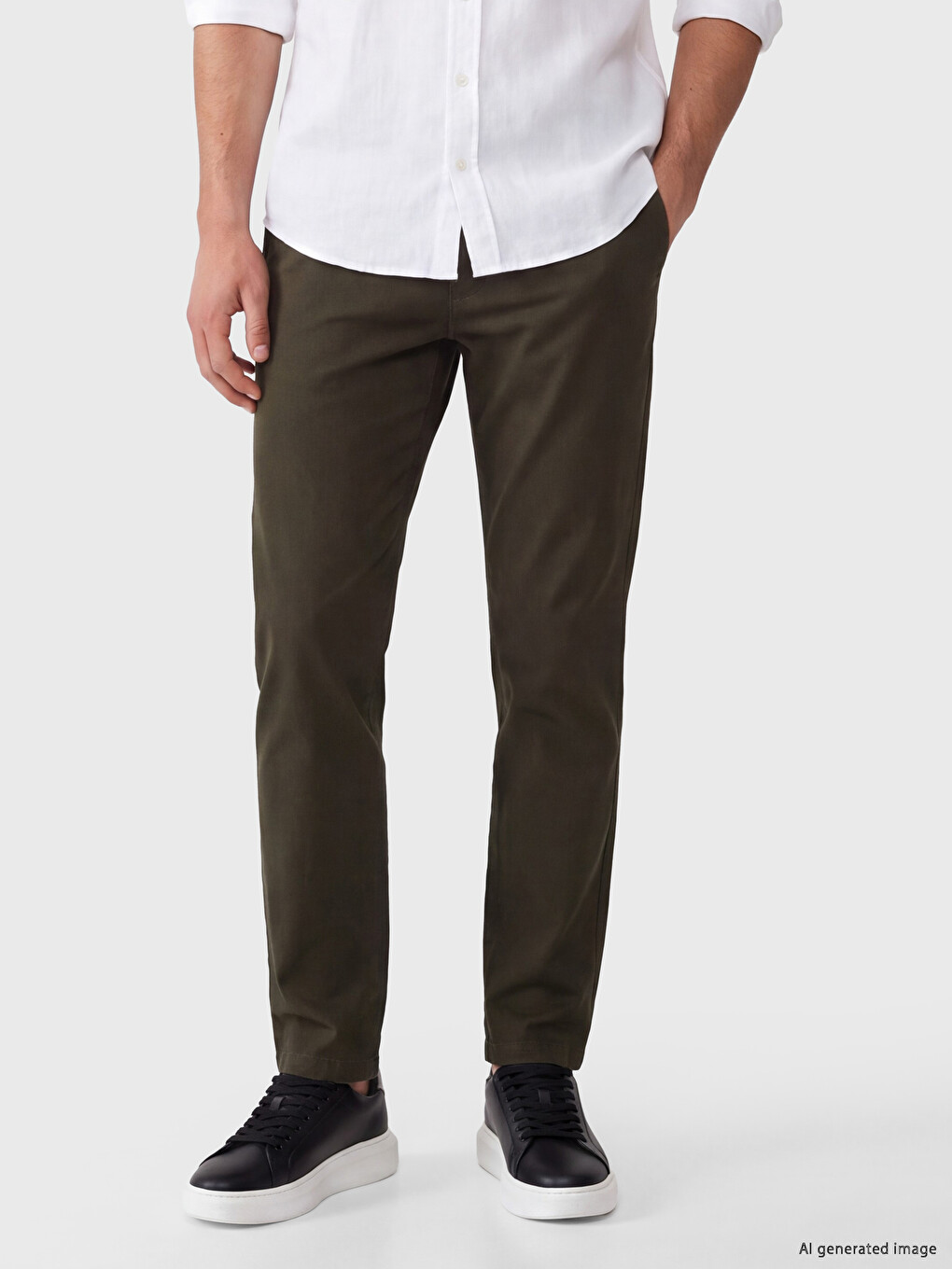 Pantaloni Chino Slim Fit Bărbați-1
