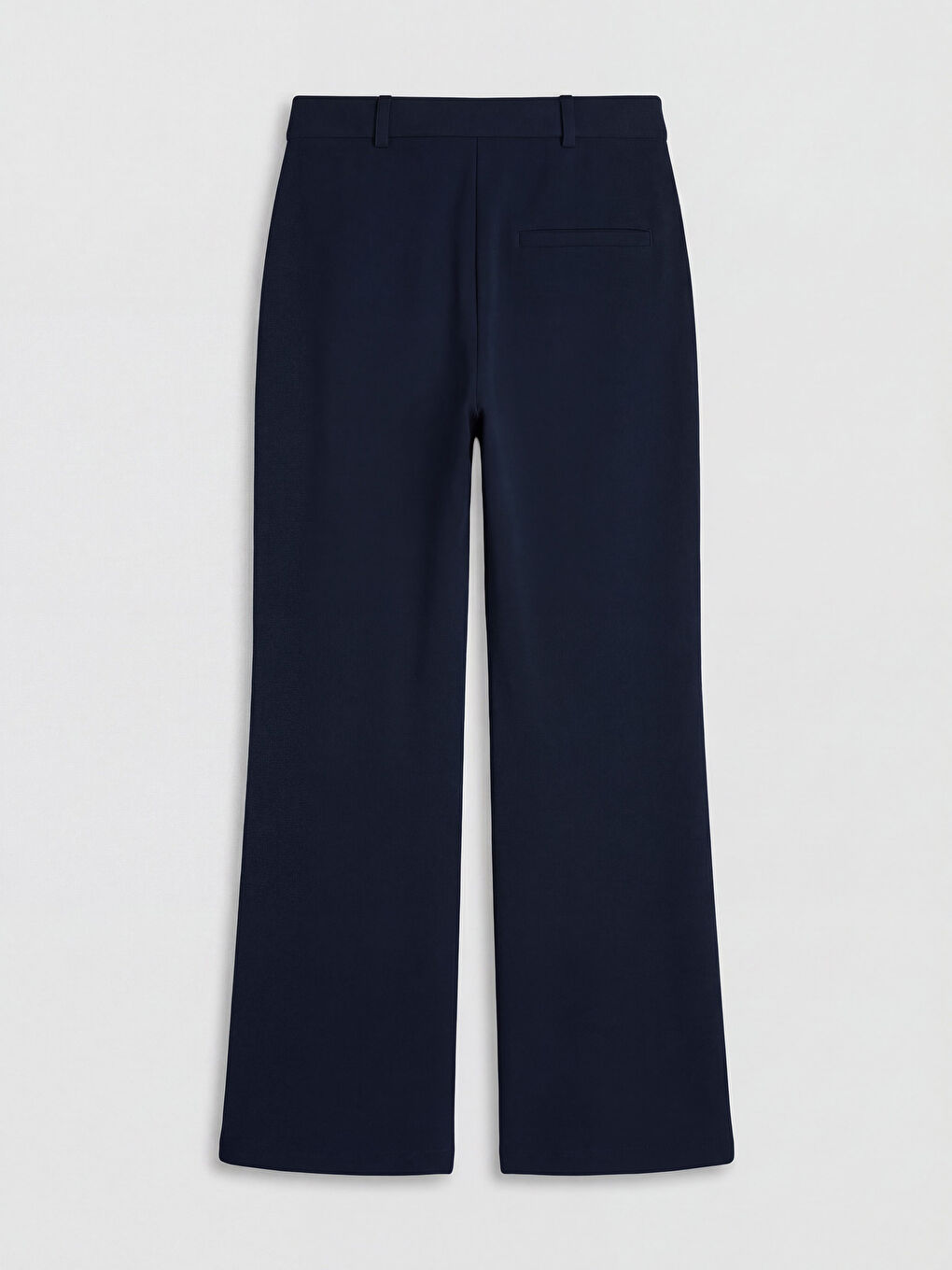 Lacivert Dar Fit İspanyol Paça Kadın Pantolon-5